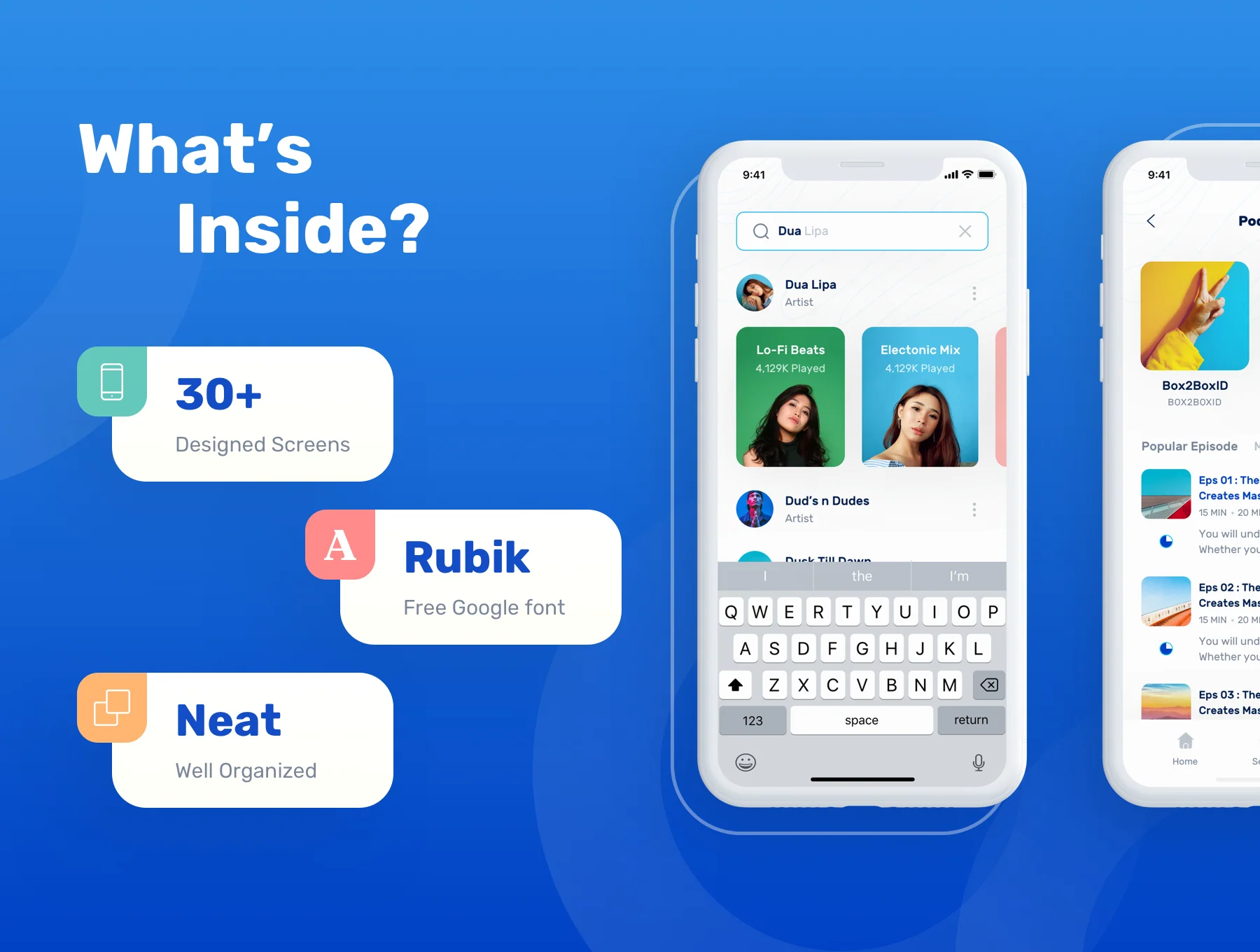 Myusic - Music & Podcast UI Kit 2