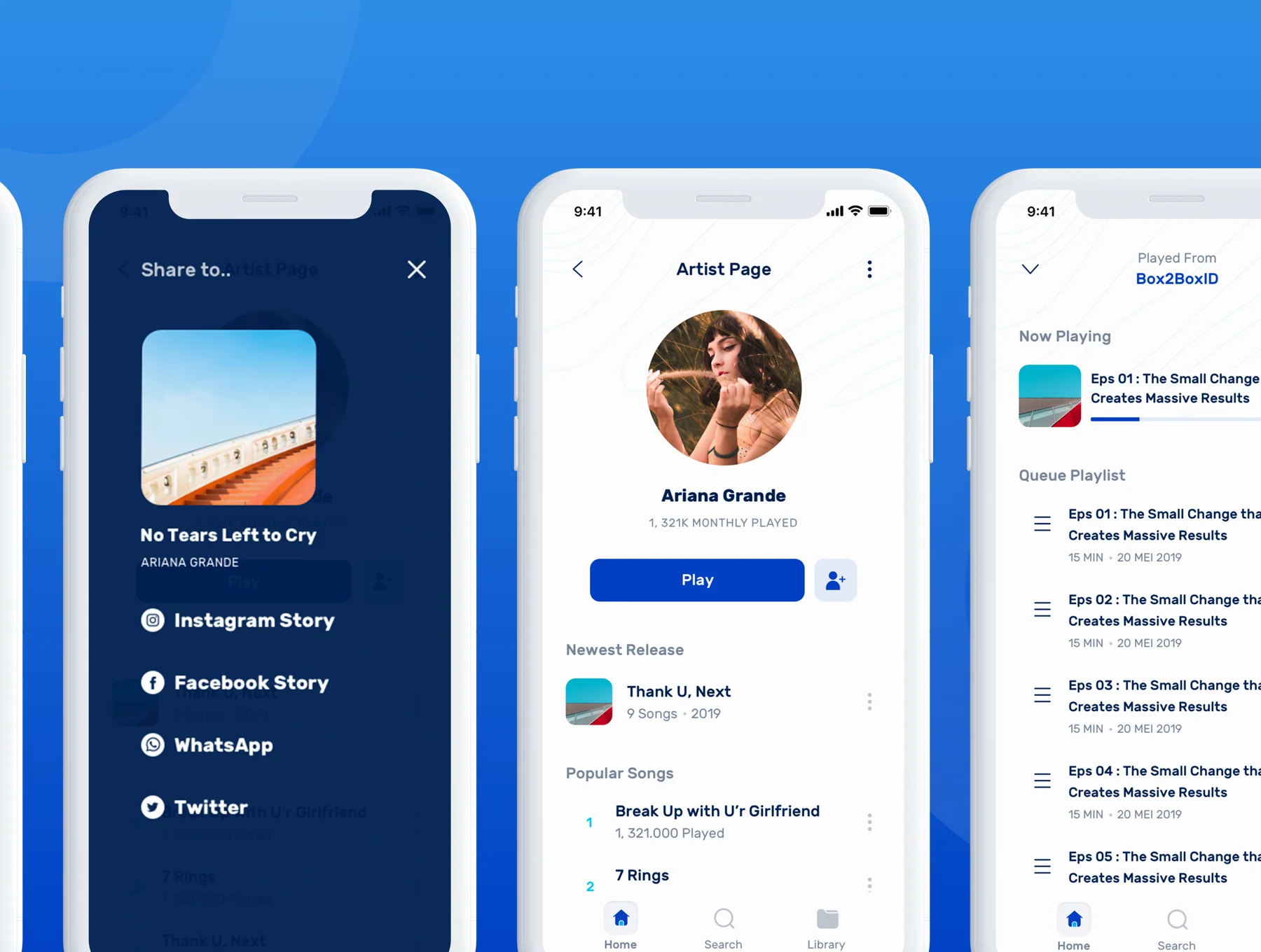 Myusic - Music & Podcast UI Kit 6