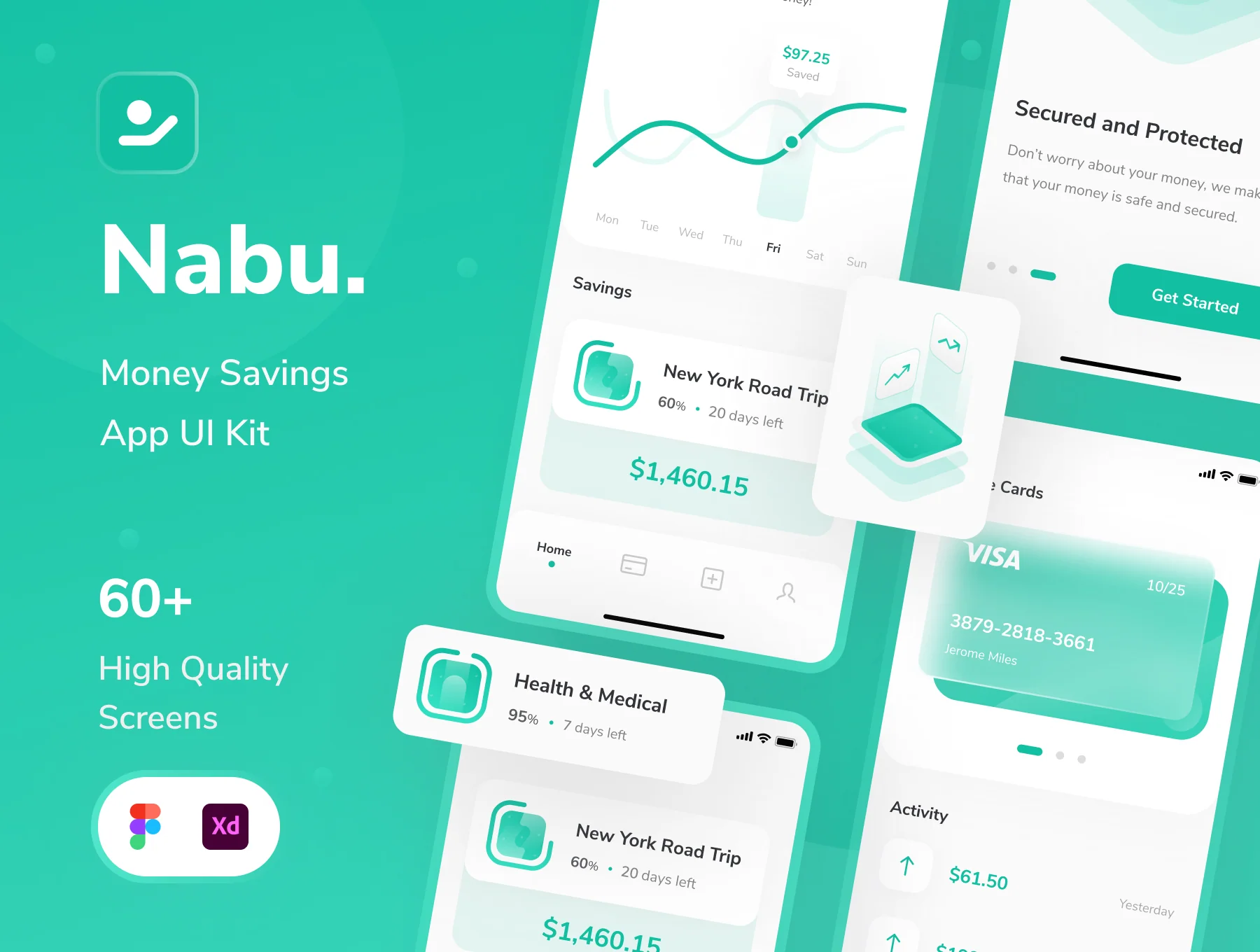 Nabu - Money Savings App UI KIt