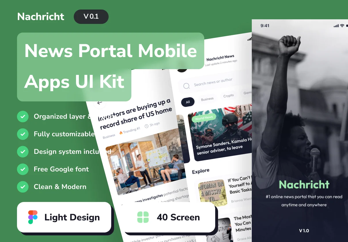 Nachricht - News Portal App Ui Kits