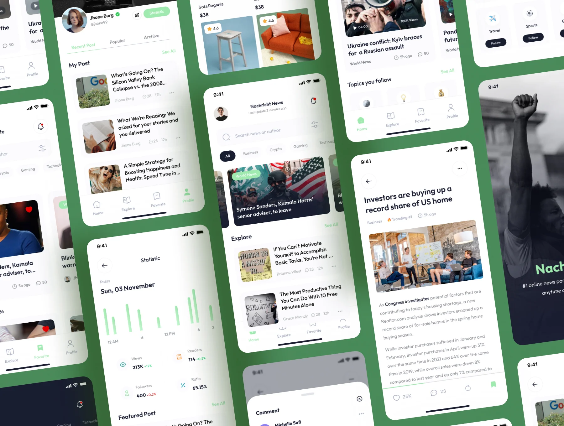 Nachricht - News Portal App Ui Kits 5