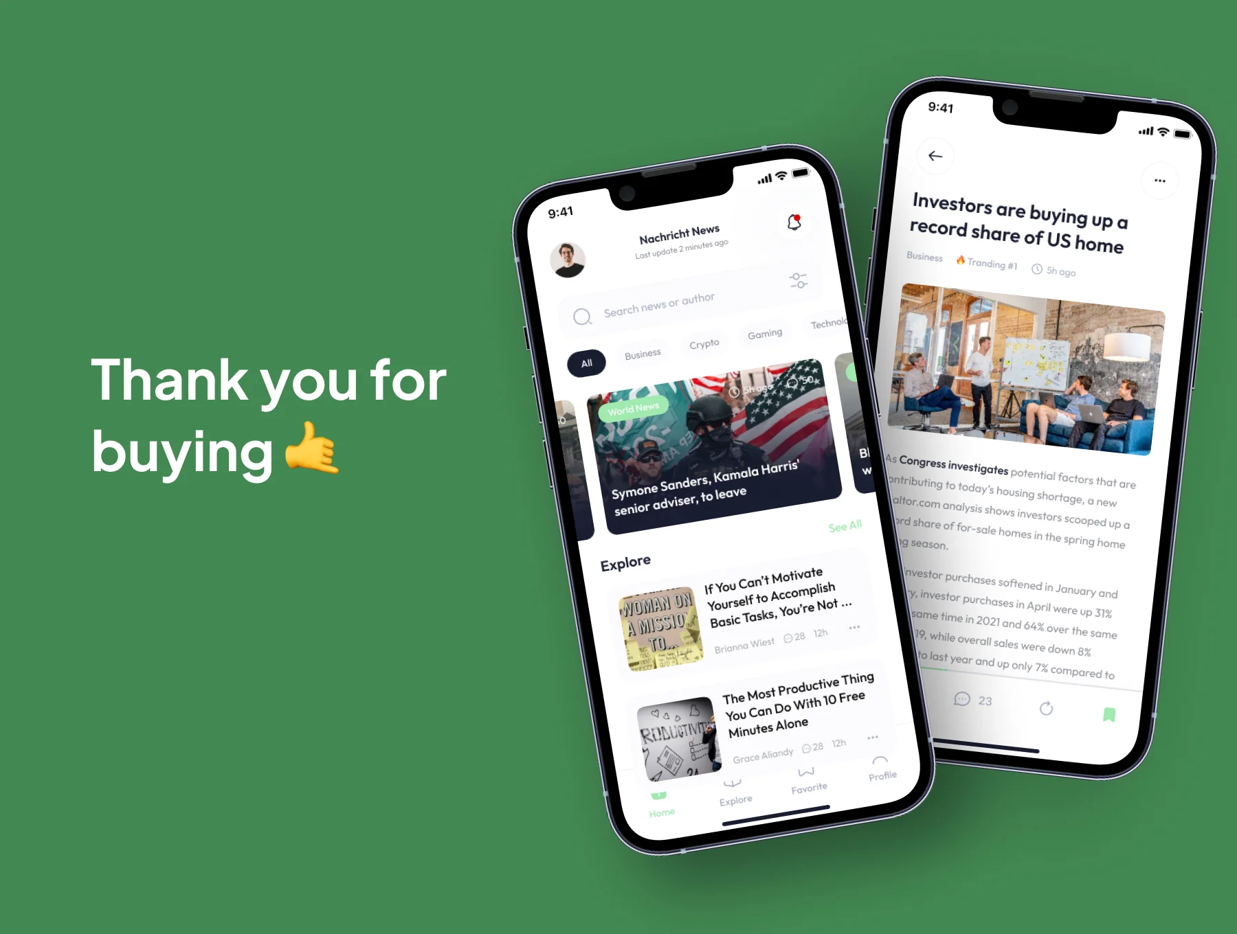 Nachricht - News Portal App Ui Kits 6