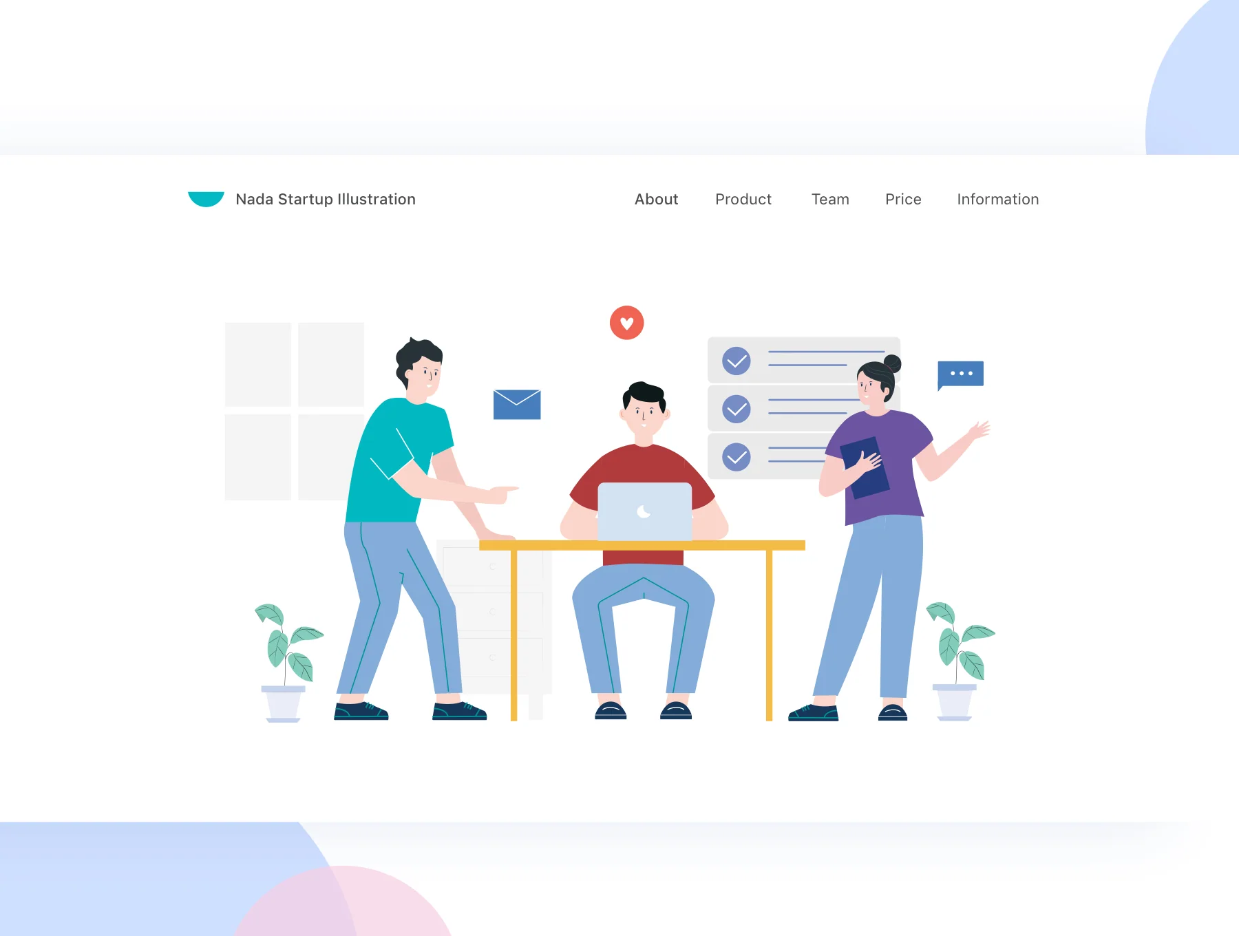 Nada - Startup & Team work Illustrations 4