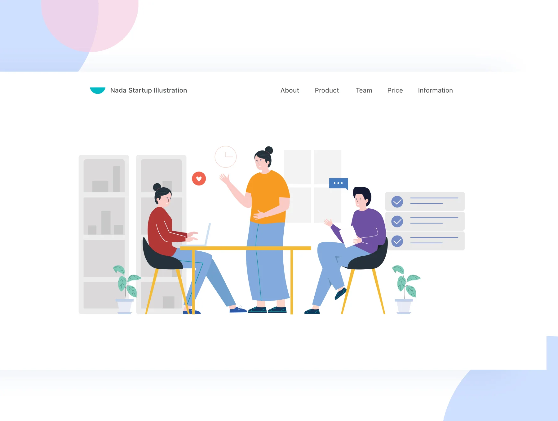 Nada - Startup & Team work Illustrations 5