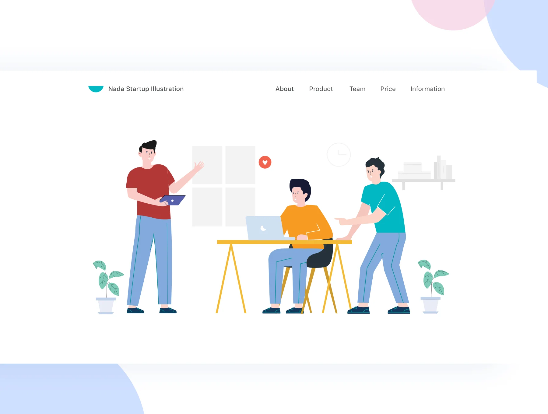 Nada - Startup & Team work Illustrations 6