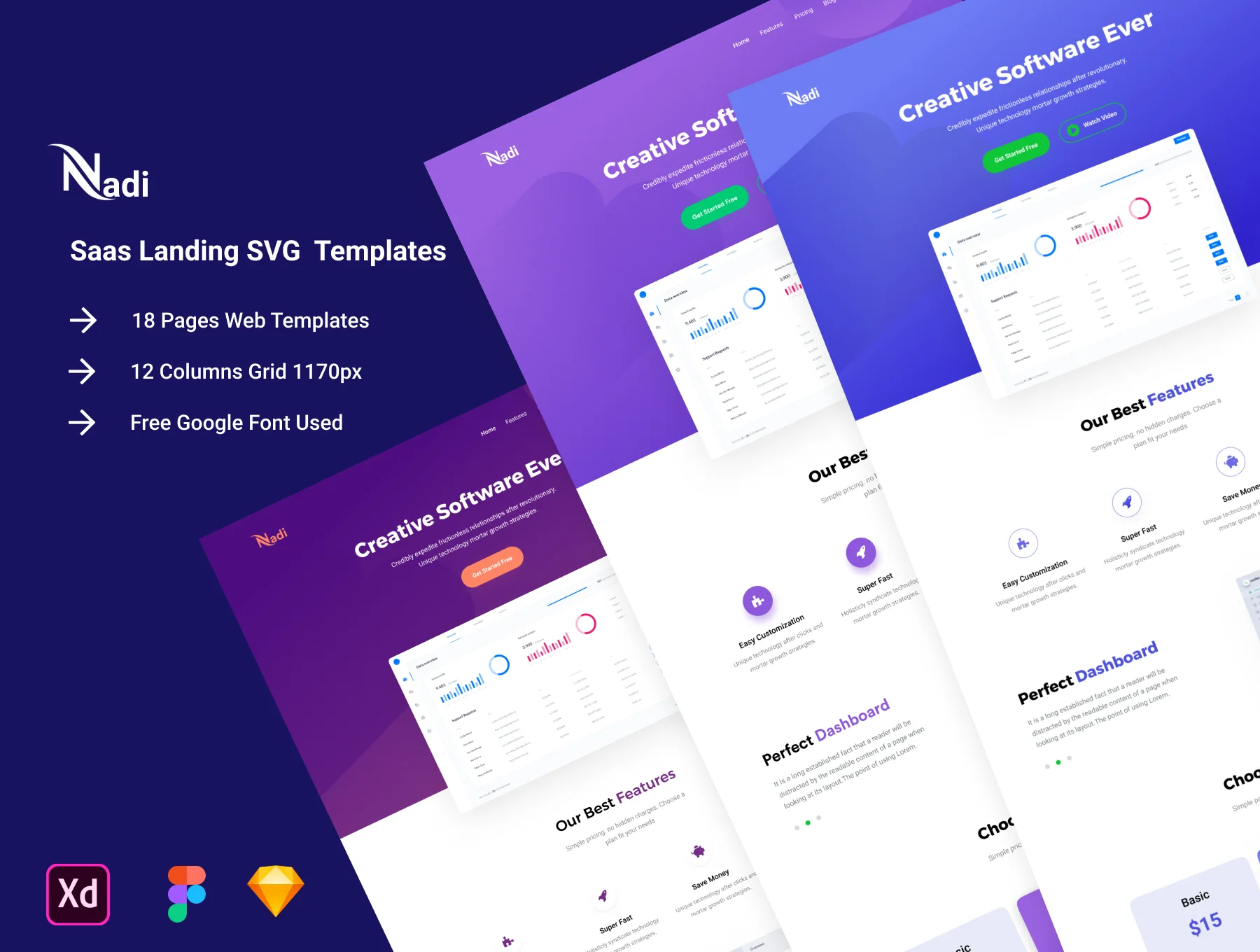 Nadi - SaaS Landing Page