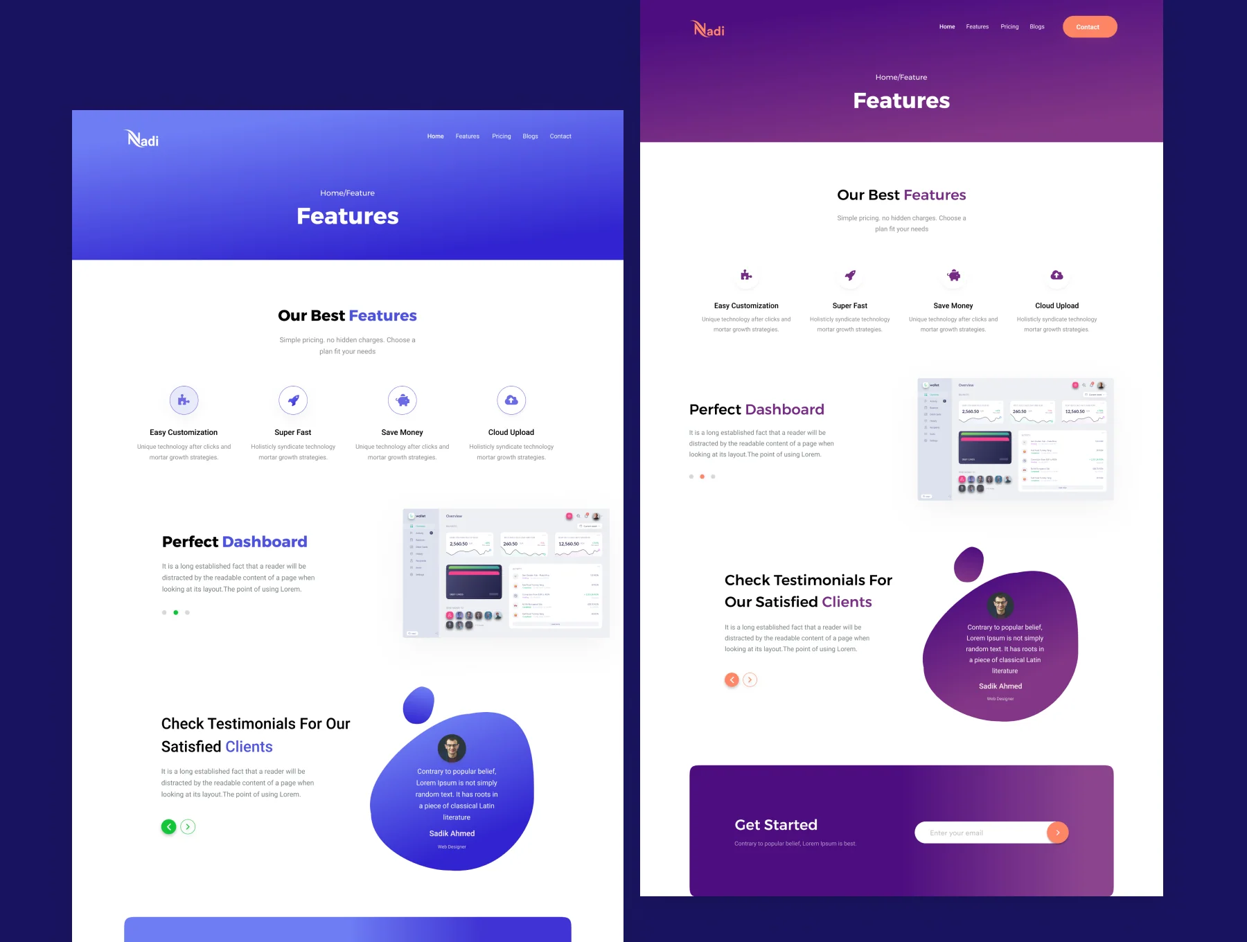 Nadi - SaaS Landing Page 3
