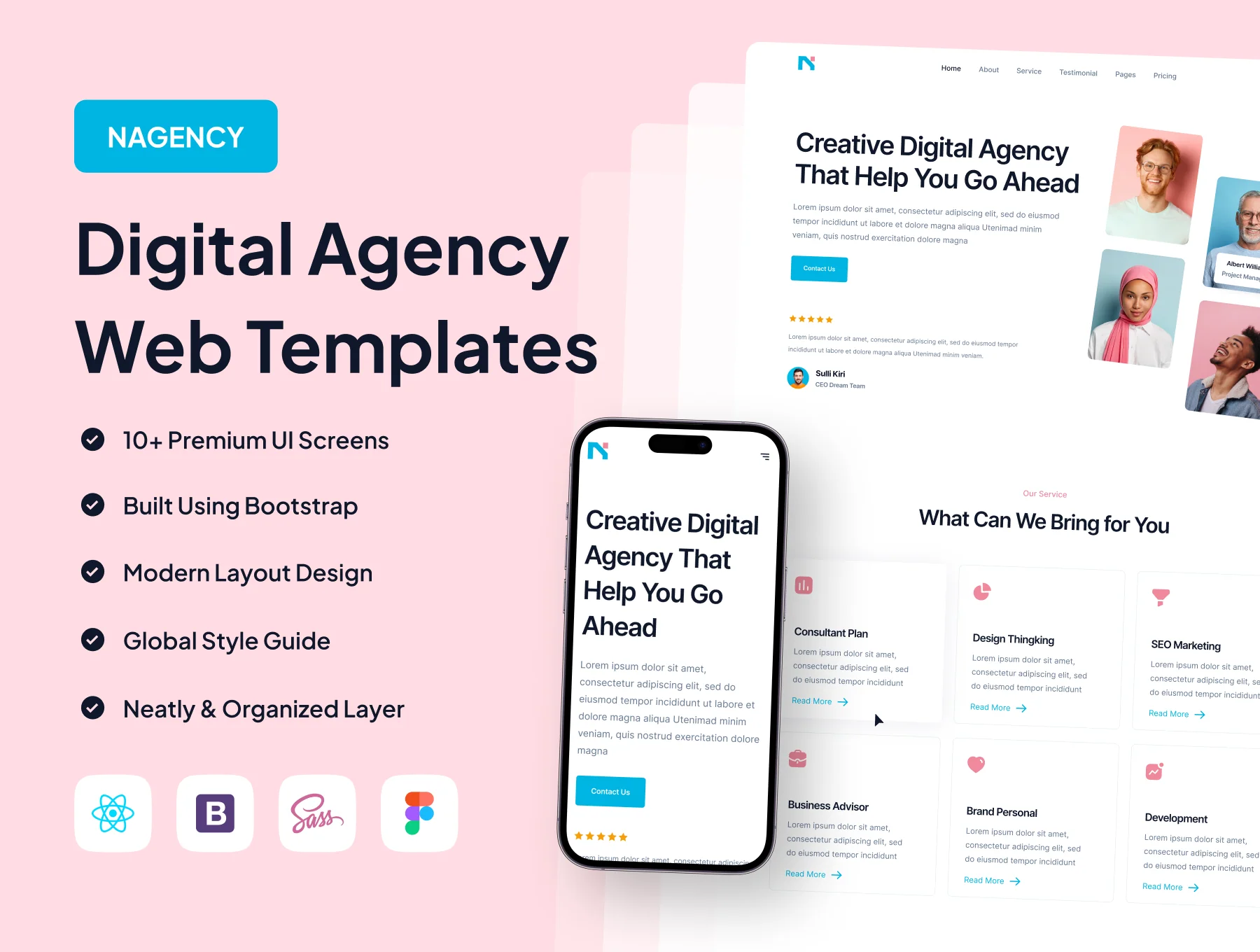 Nagency - Digital Agency Web Templates