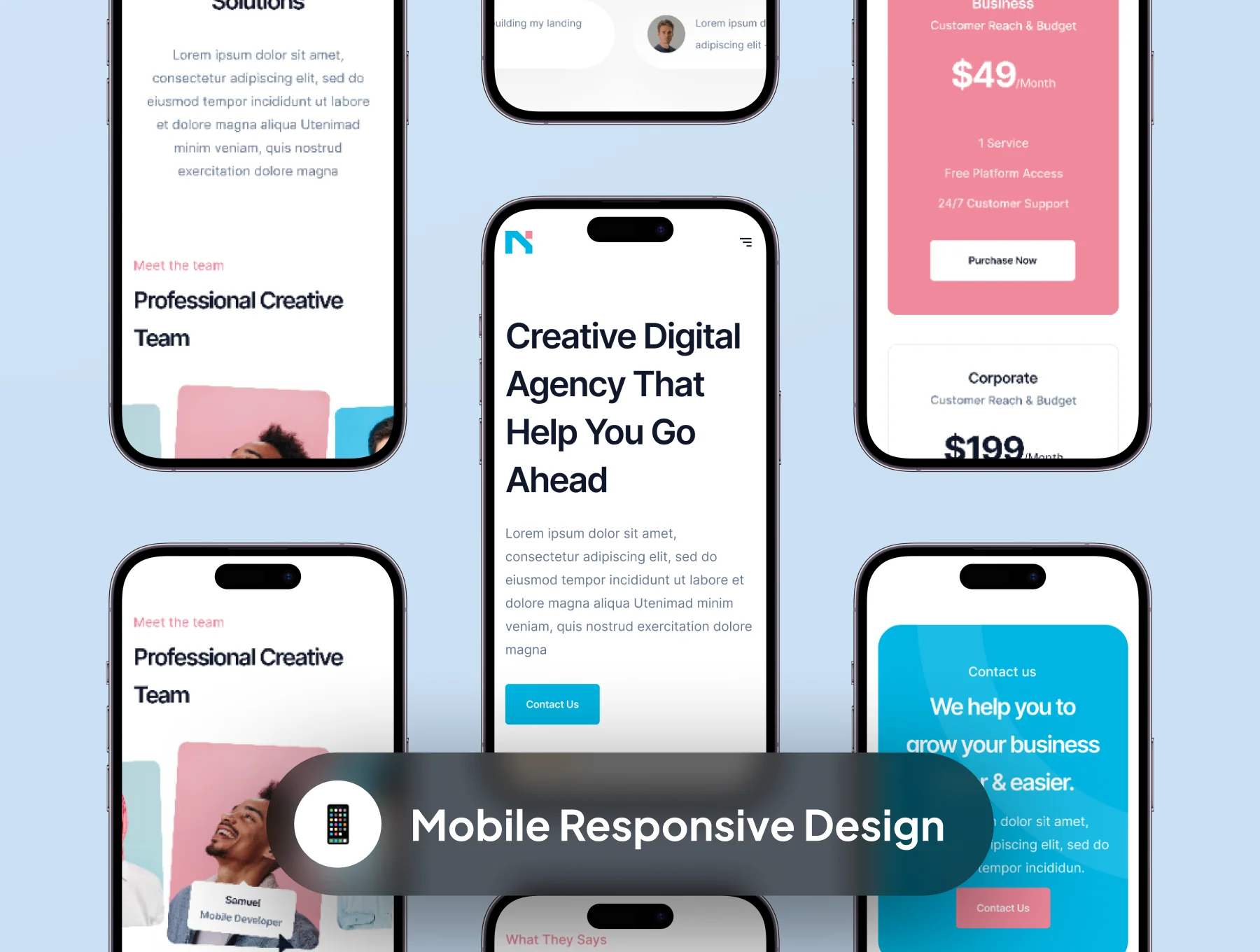 Nagency - Digital Agency Web Templates 6
