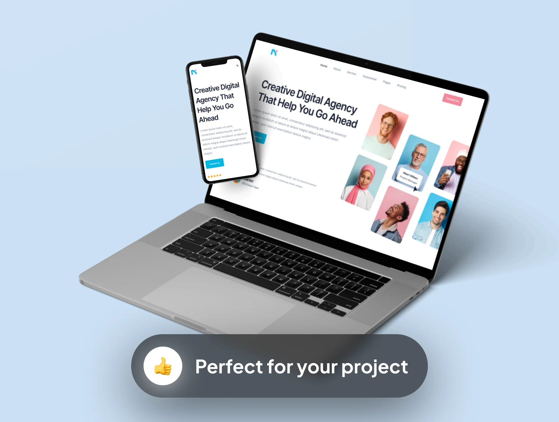 Nagency - Digital Agency Web Templates 7