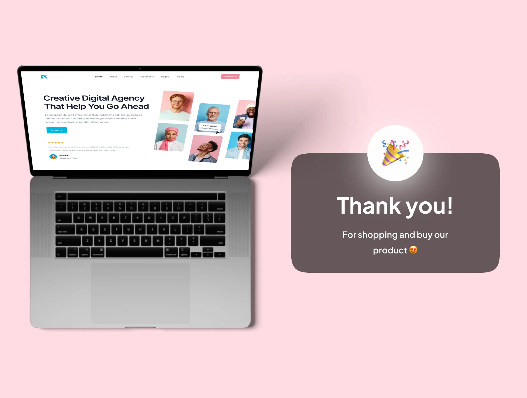Nagency - Digital Agency Web Templates 8