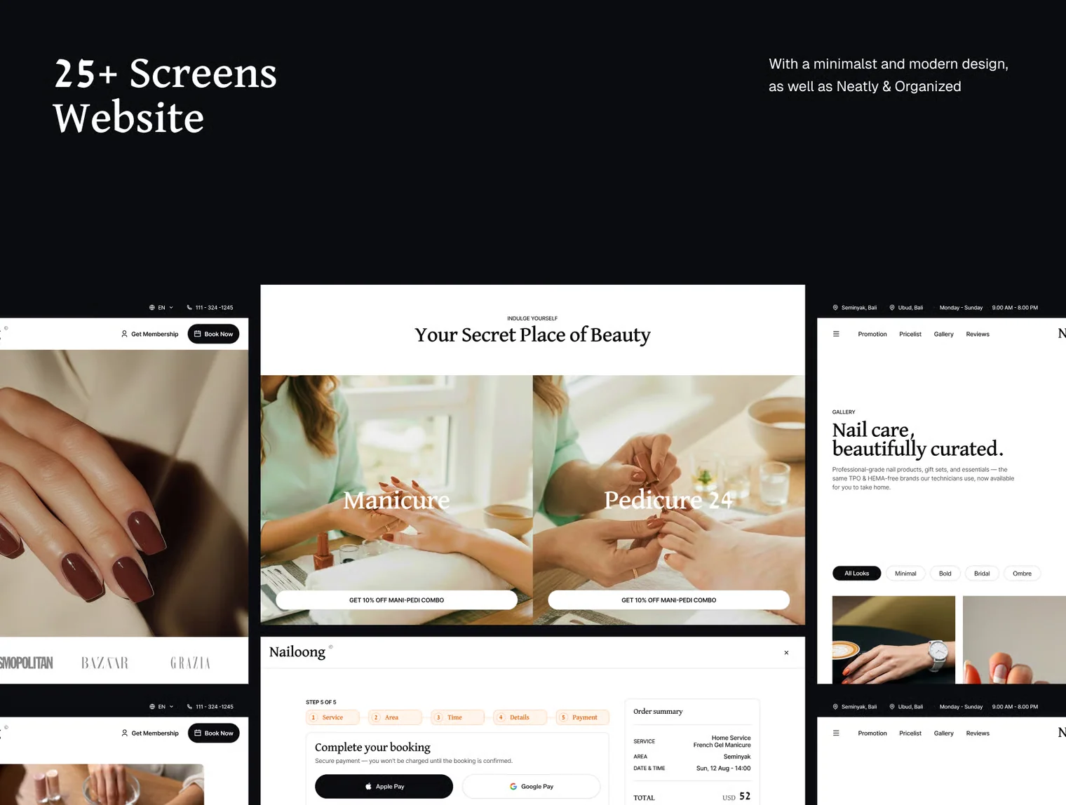Nailoong - Nails Salon Website UI Kit 5