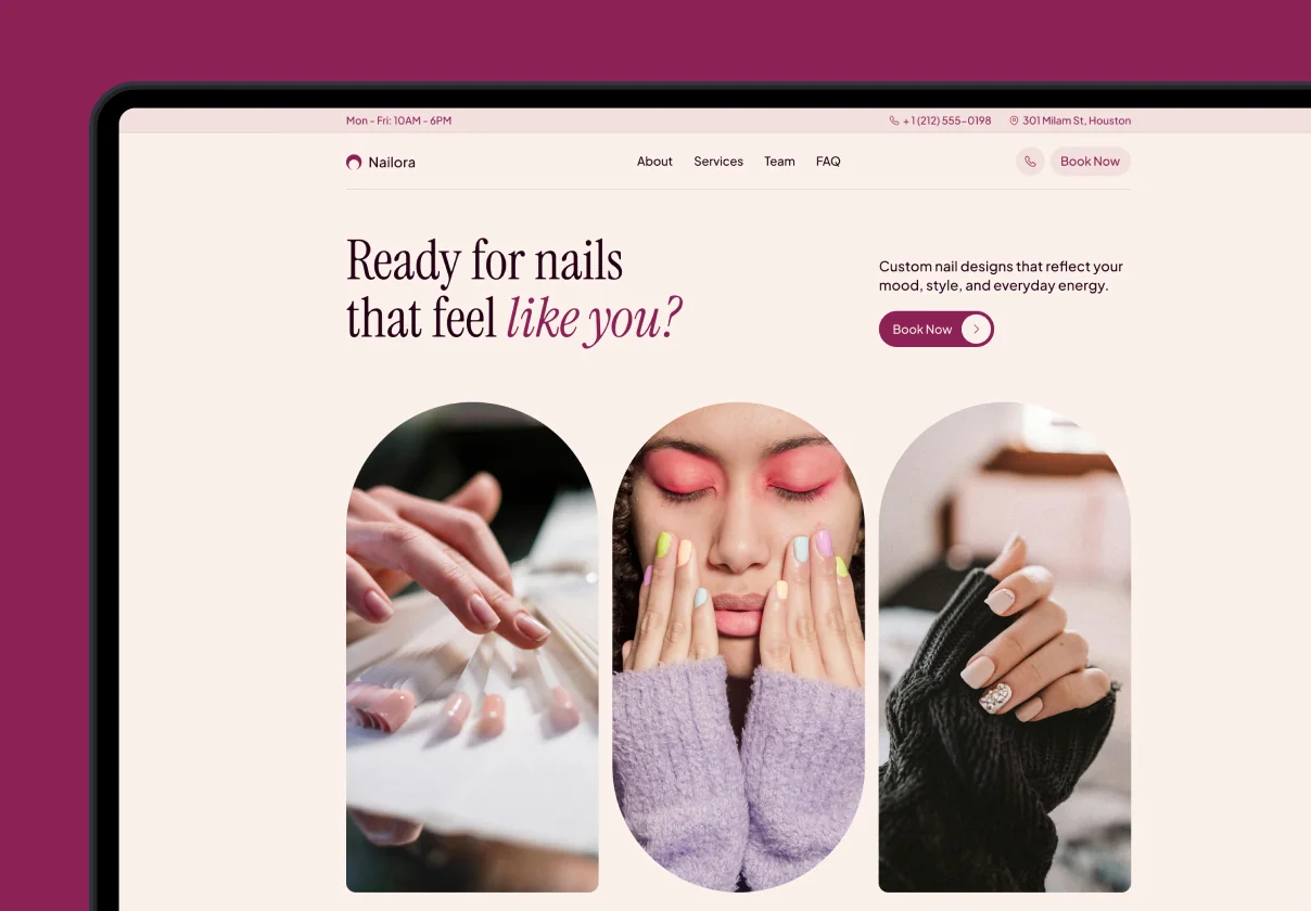 Nailora – Nail Studio Website