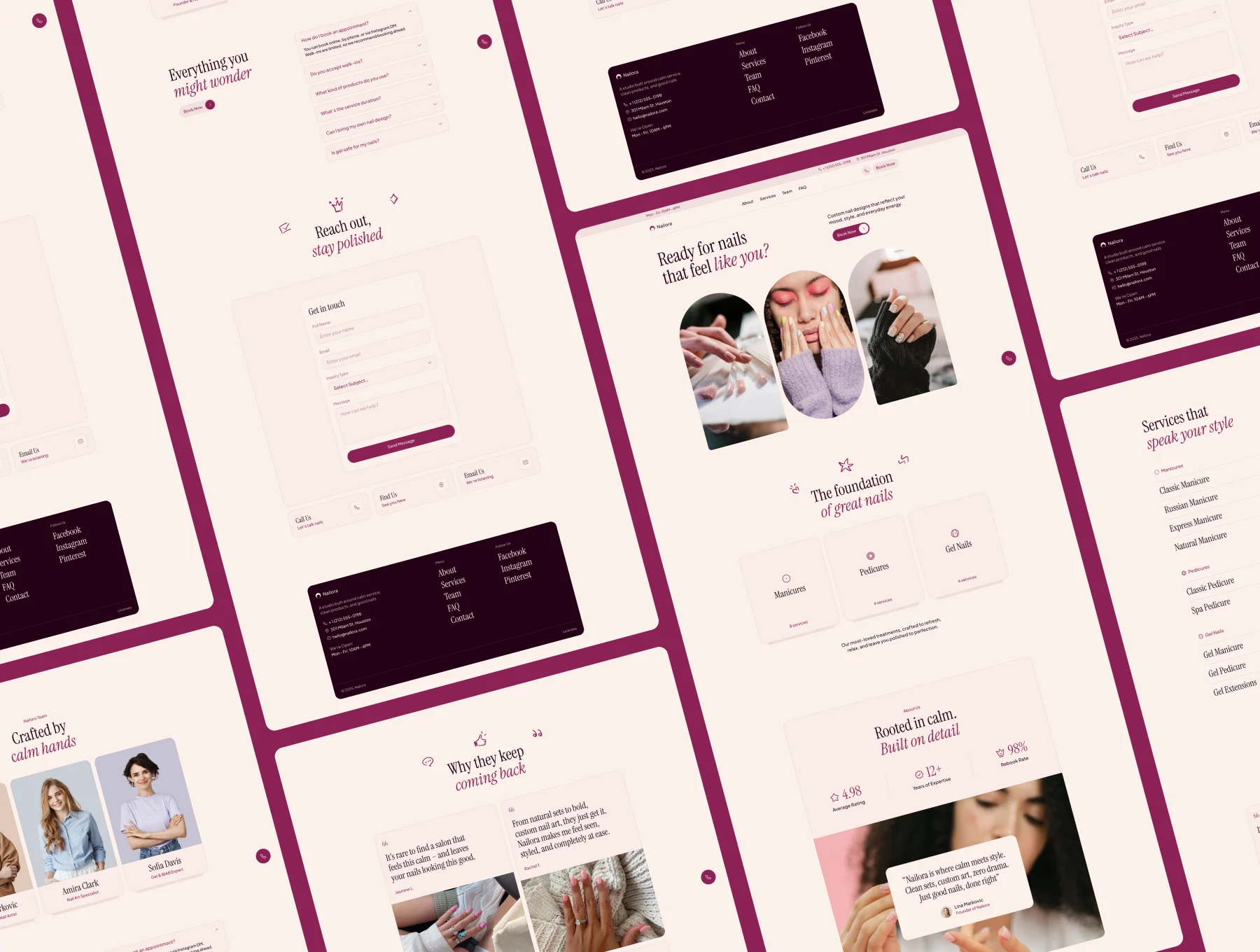 Nailora – Nail Studio Website 5