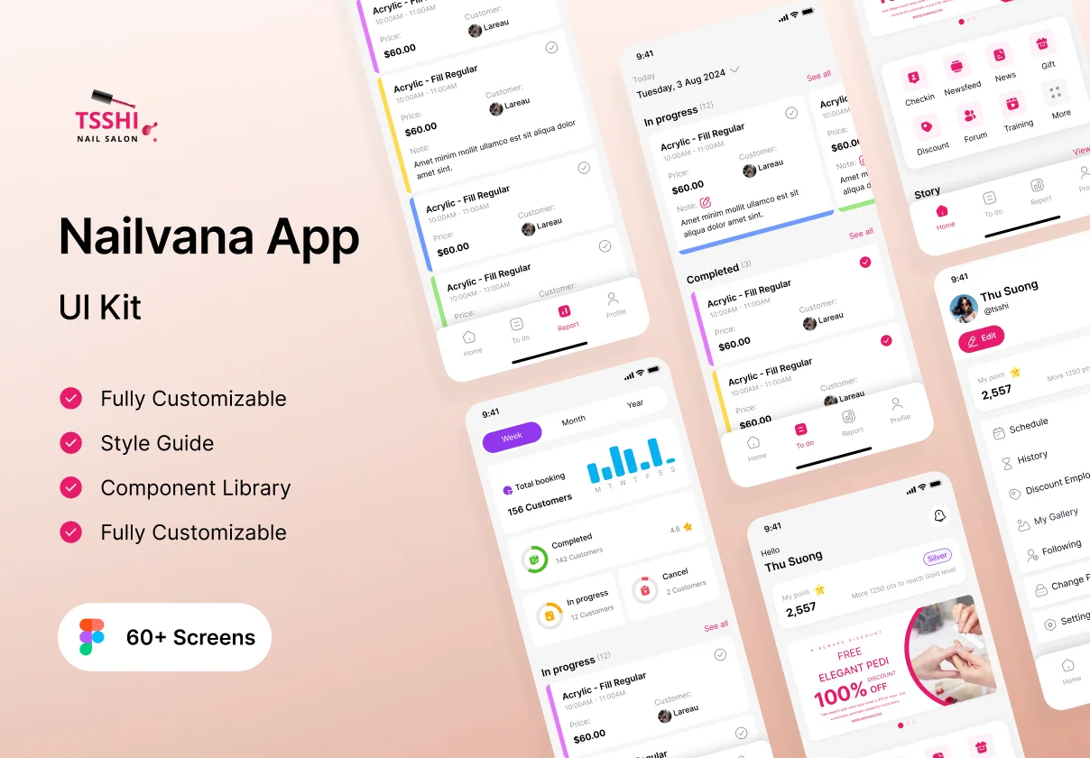 Nailvana App UI kit
