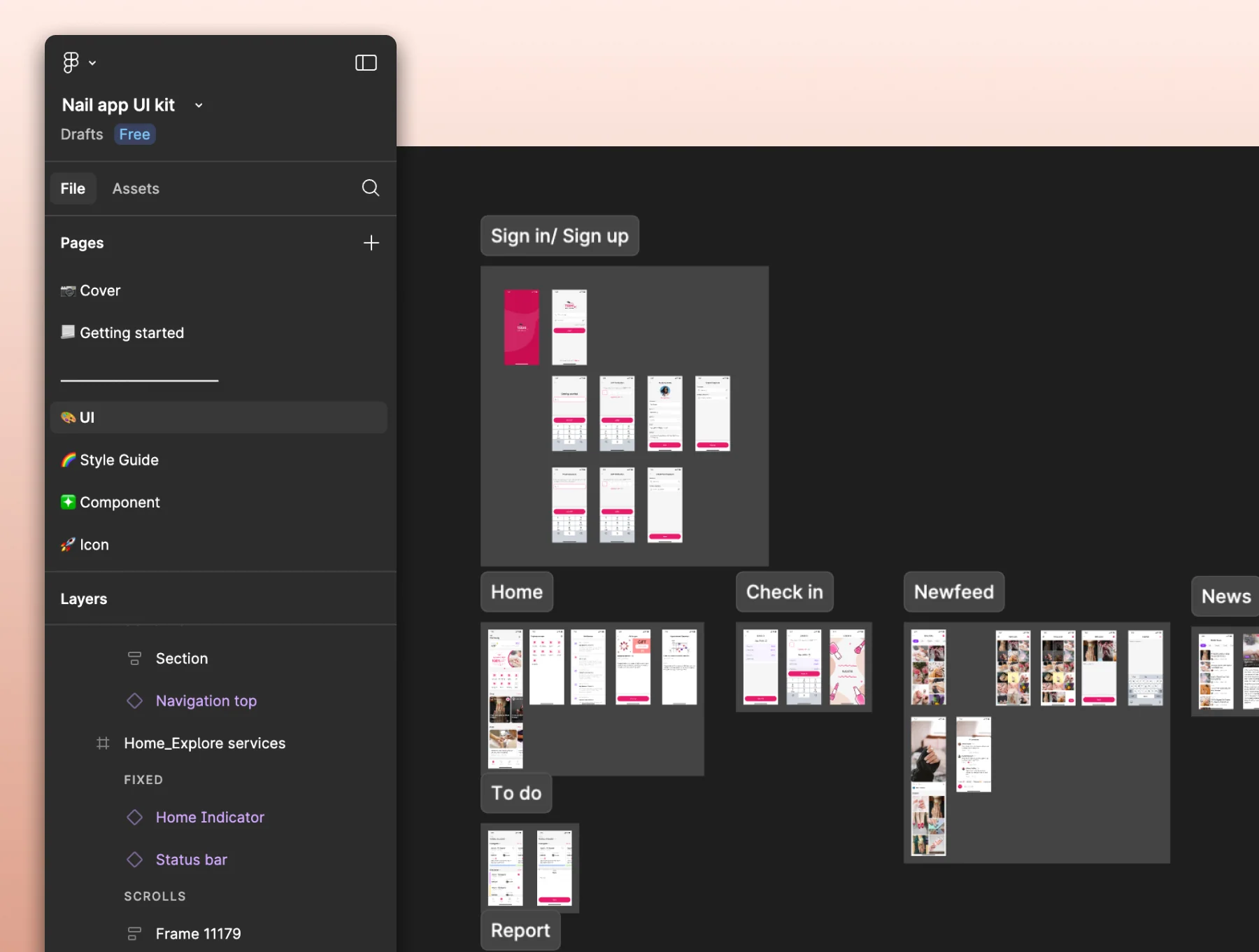 Nailvana App UI kit 4