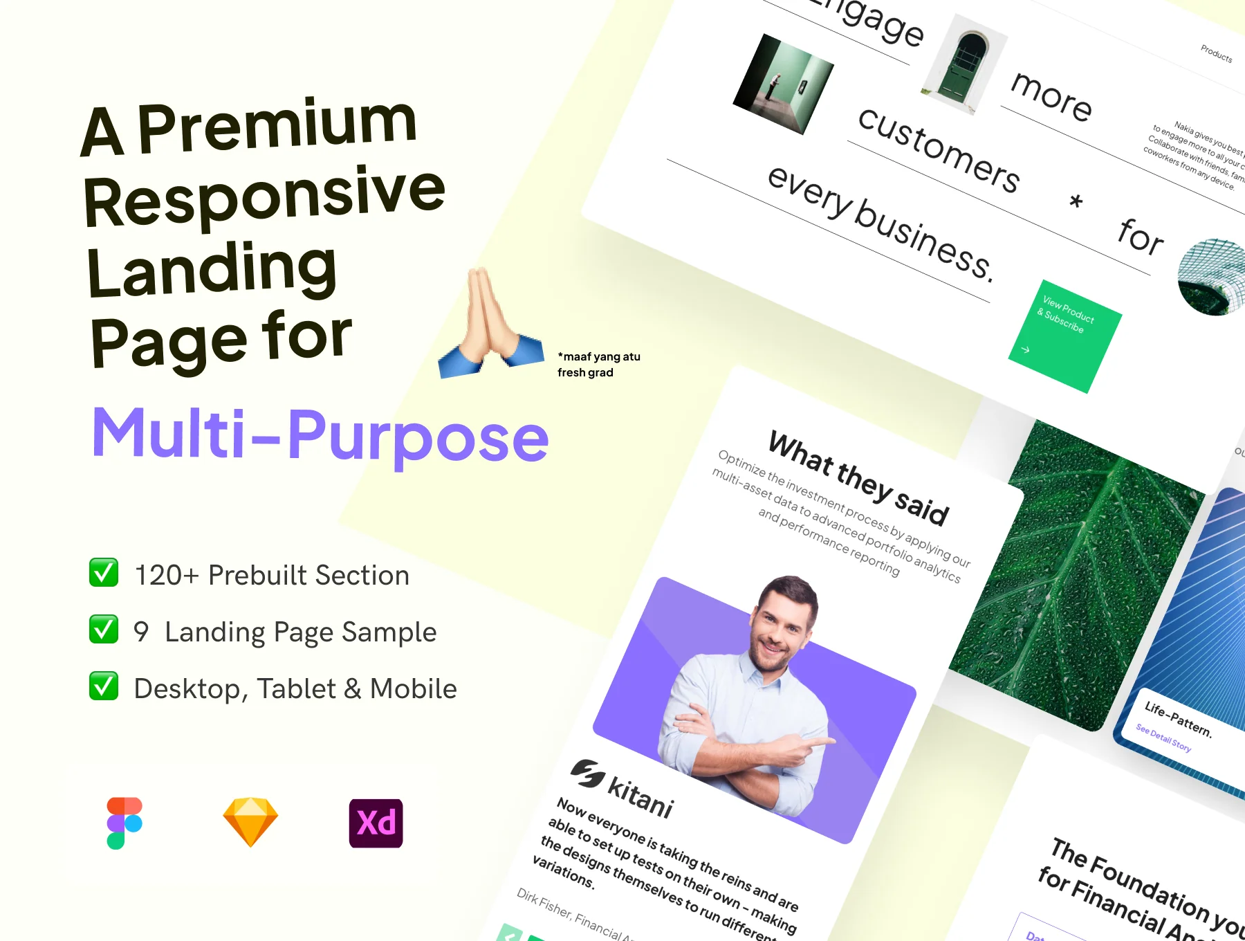 Nakia - Responsive Landing Page for Multi Purpose