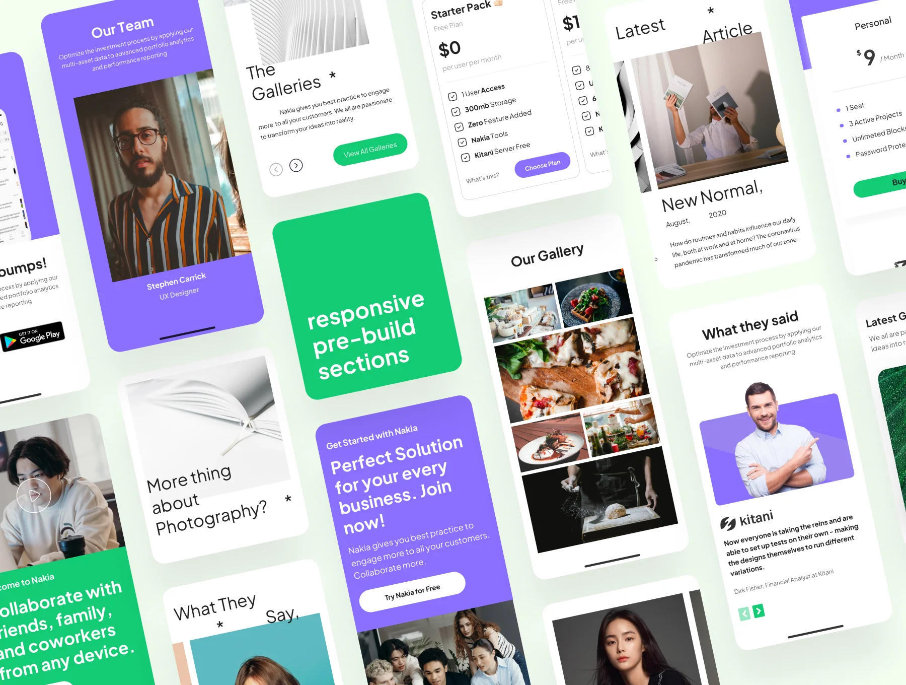 Nakia - Responsive Landing Page for Multi Purpose 5
