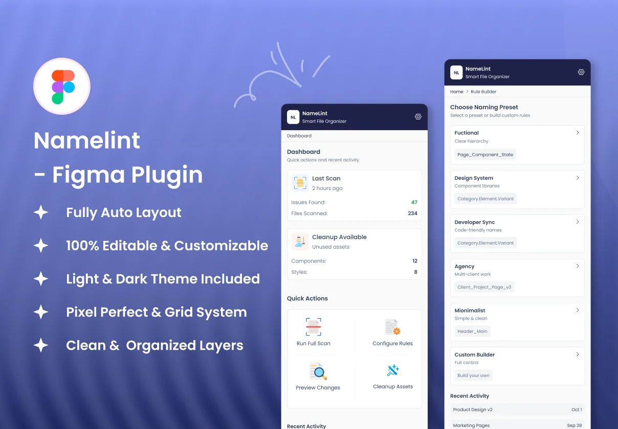 NameLint — Smart File Organizing Figma Plugin