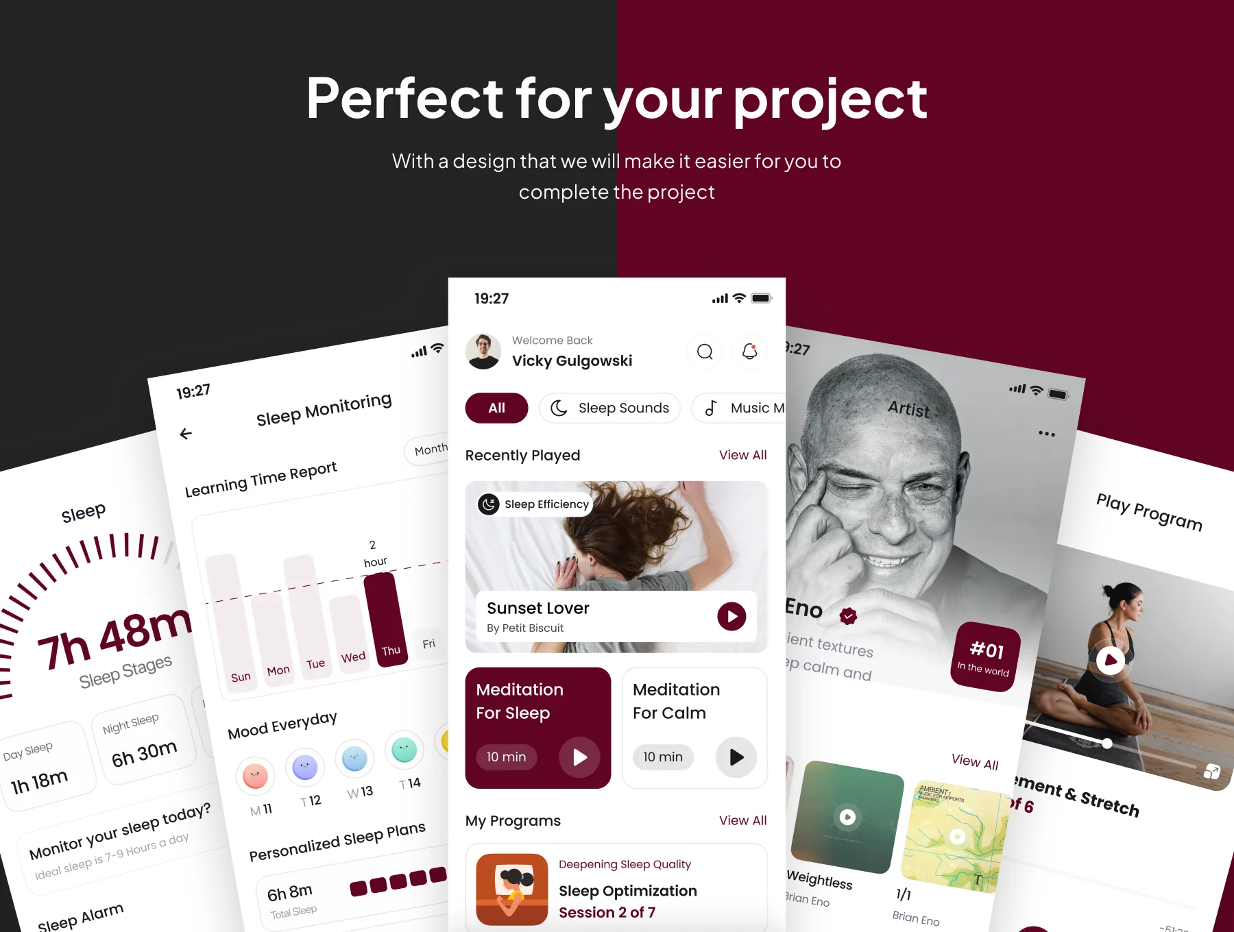 Napify - Sleep Sounds & Meditation App Ui Kits 4
