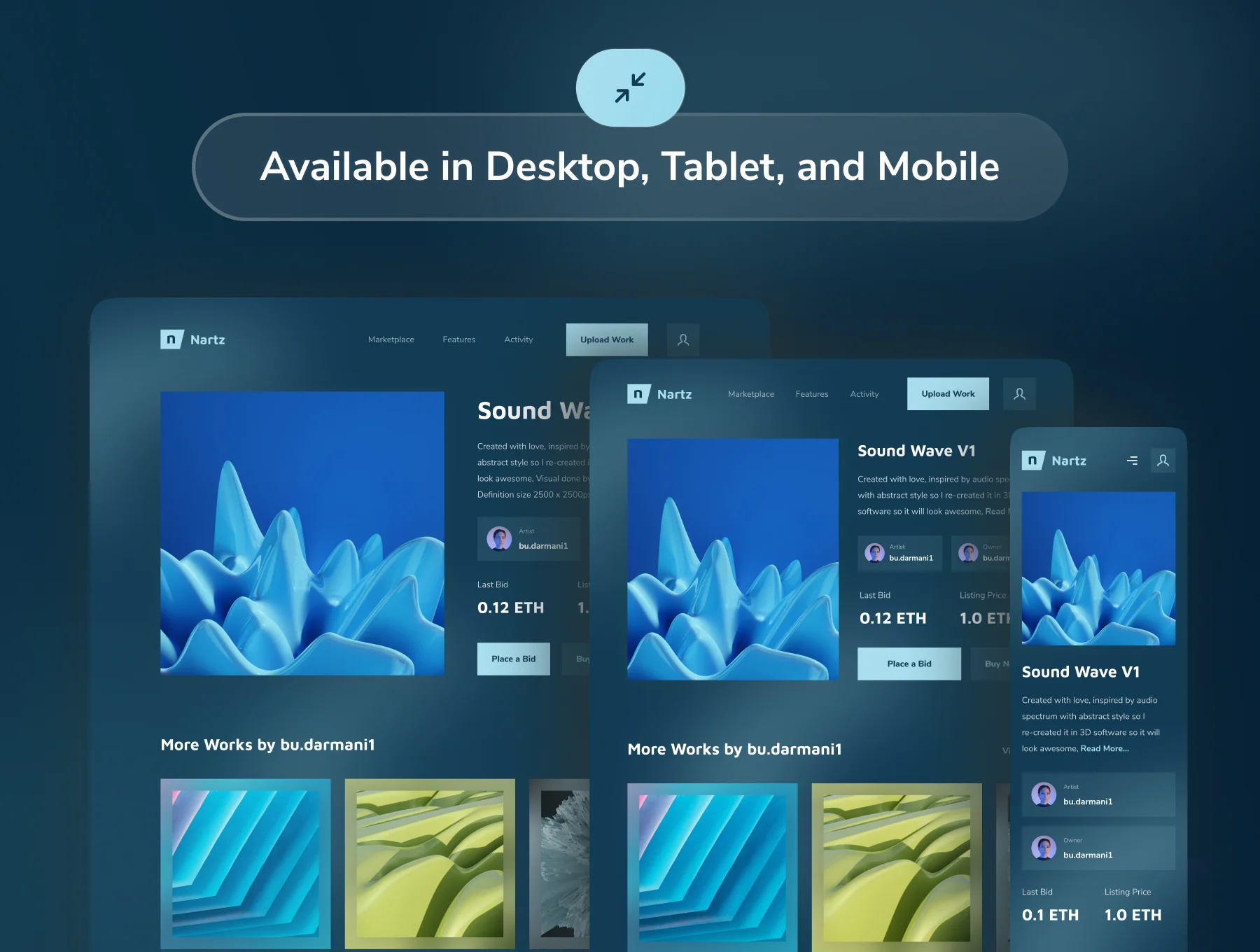 Nartz - NFT Marketplace UI Kit 2