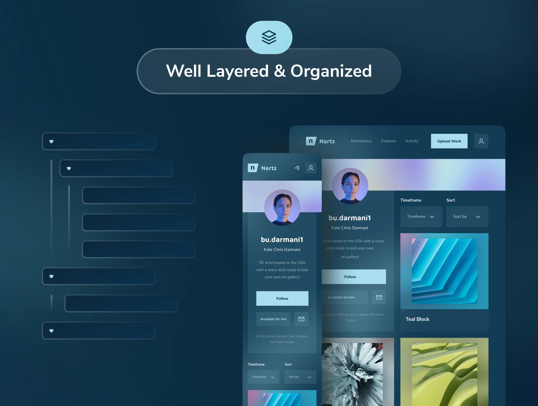 Nartz - NFT Marketplace UI Kit 3