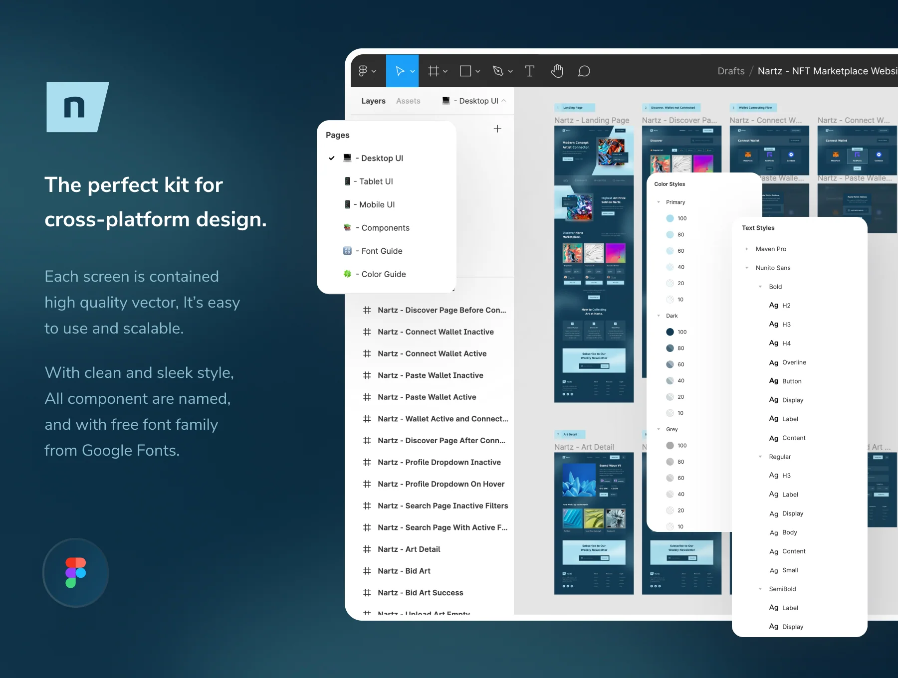 Nartz - NFT Marketplace UI Kit 5