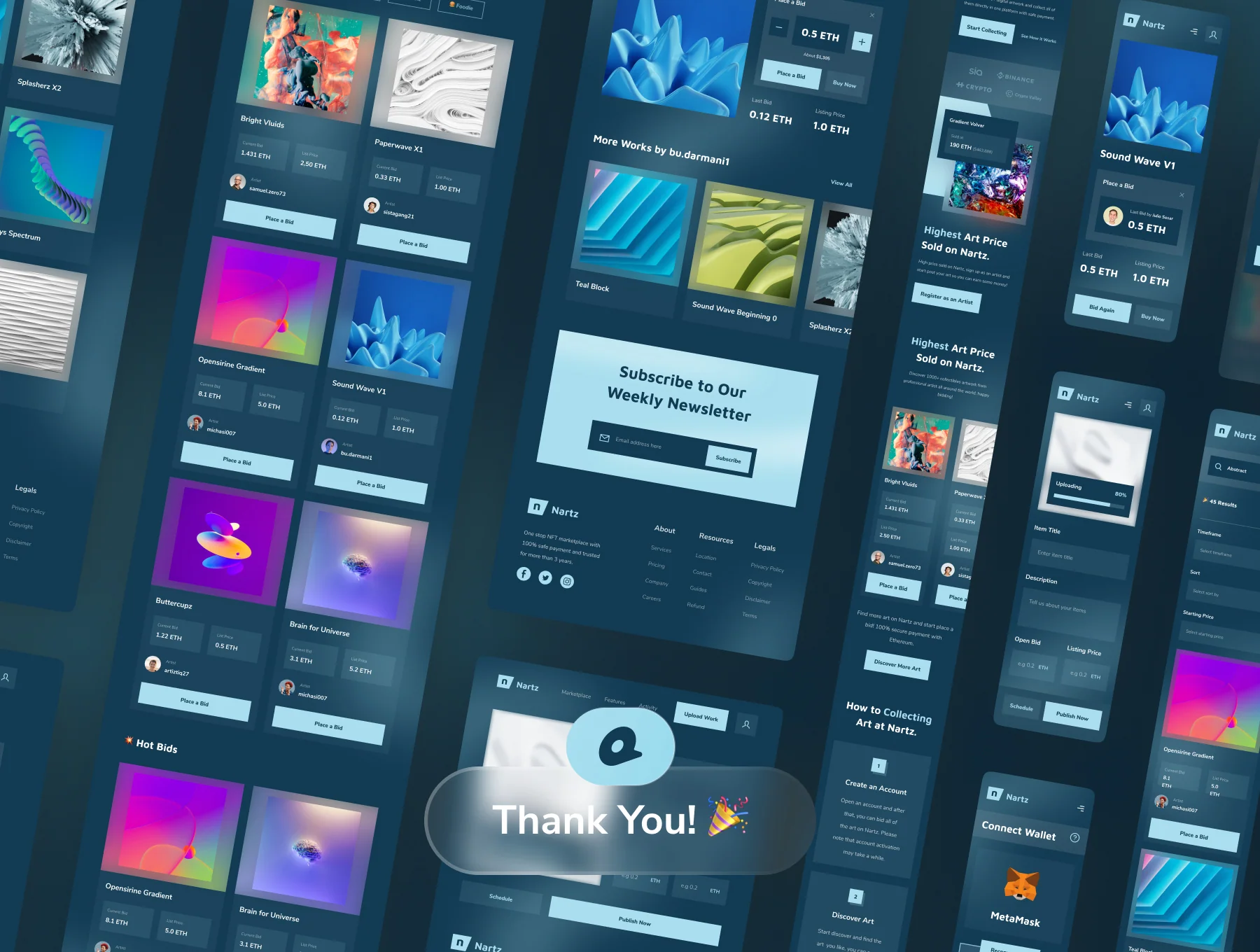 Nartz - NFT Marketplace UI Kit 8