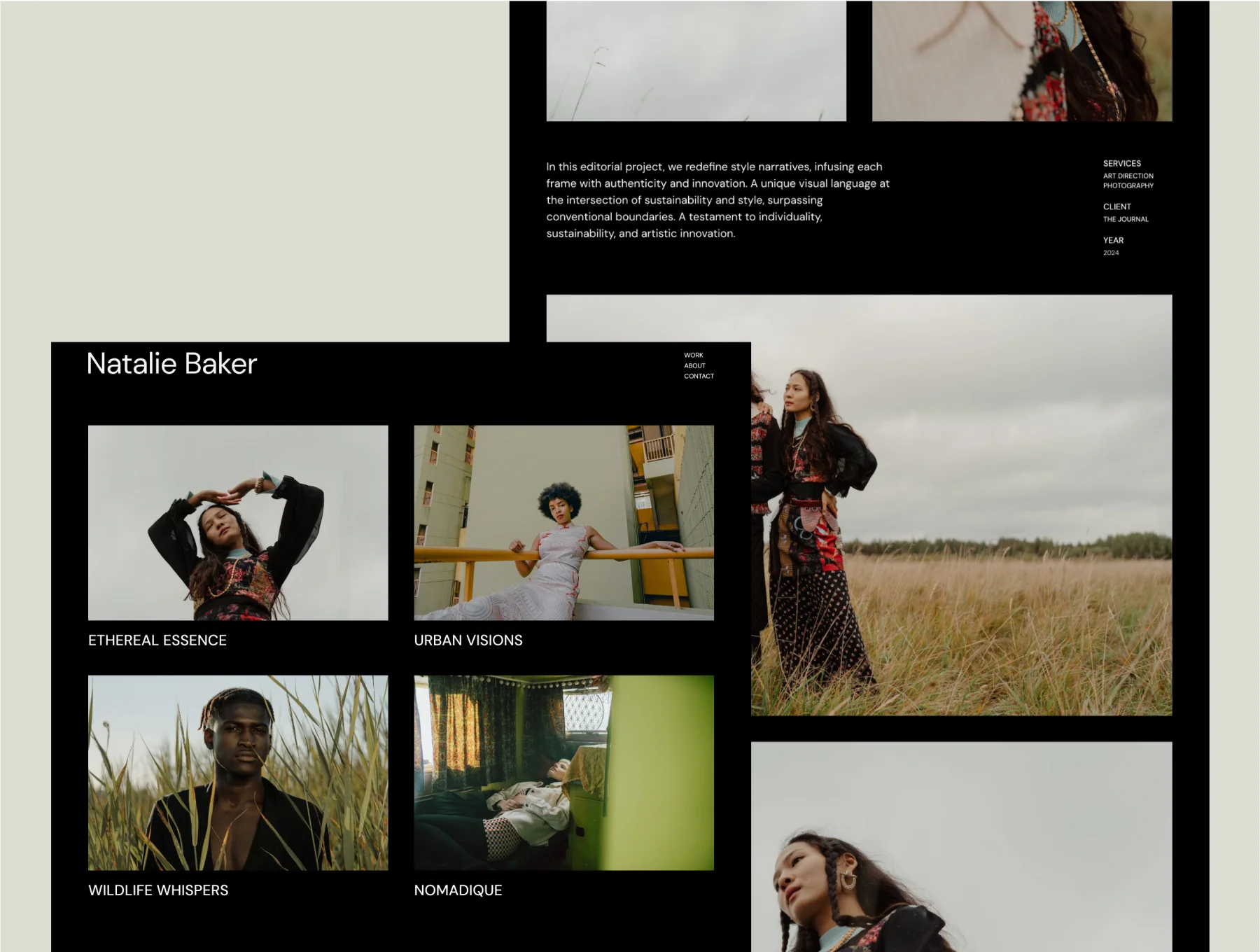 Natalie – Framer Portfolio Template