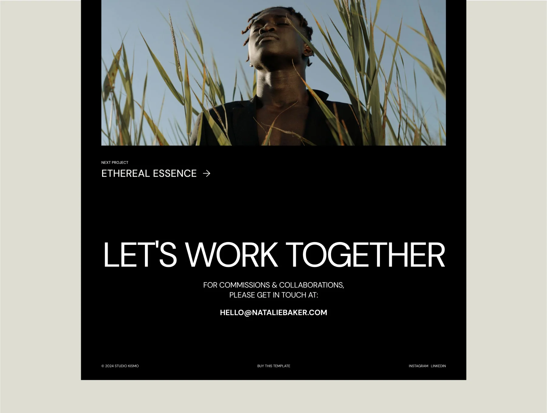 Natalie – Framer Portfolio Template 4