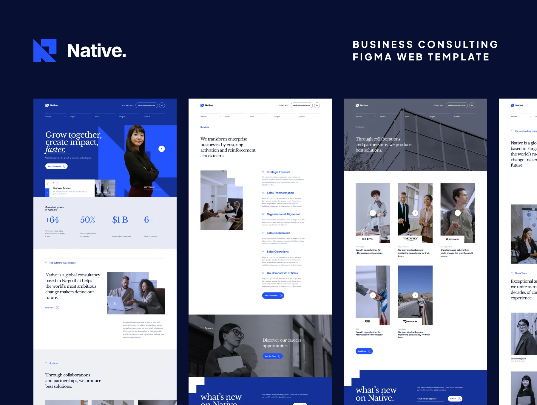 Native - Business Consulting Figma Web Template 2