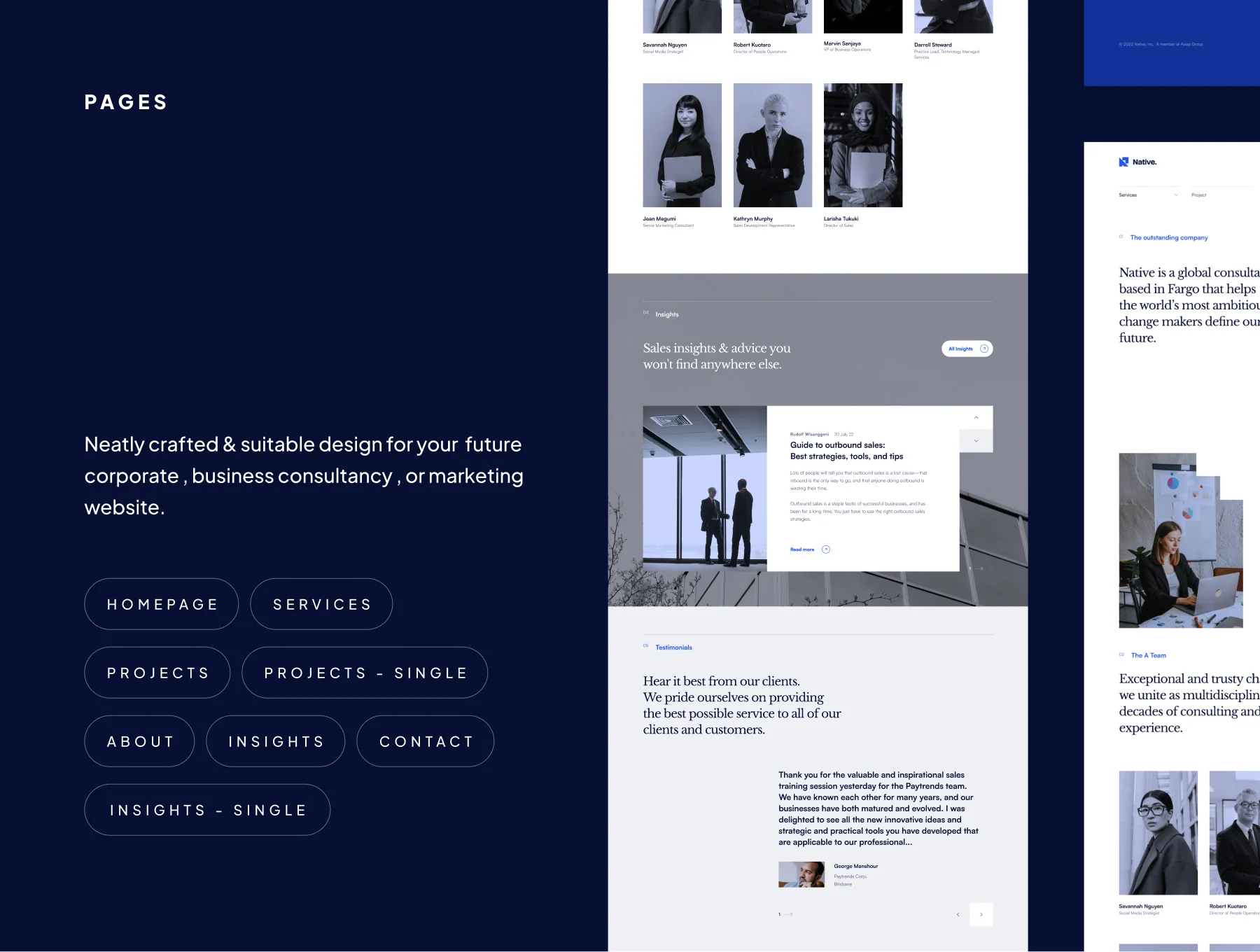 Native - Business Consulting Figma Web Template 3