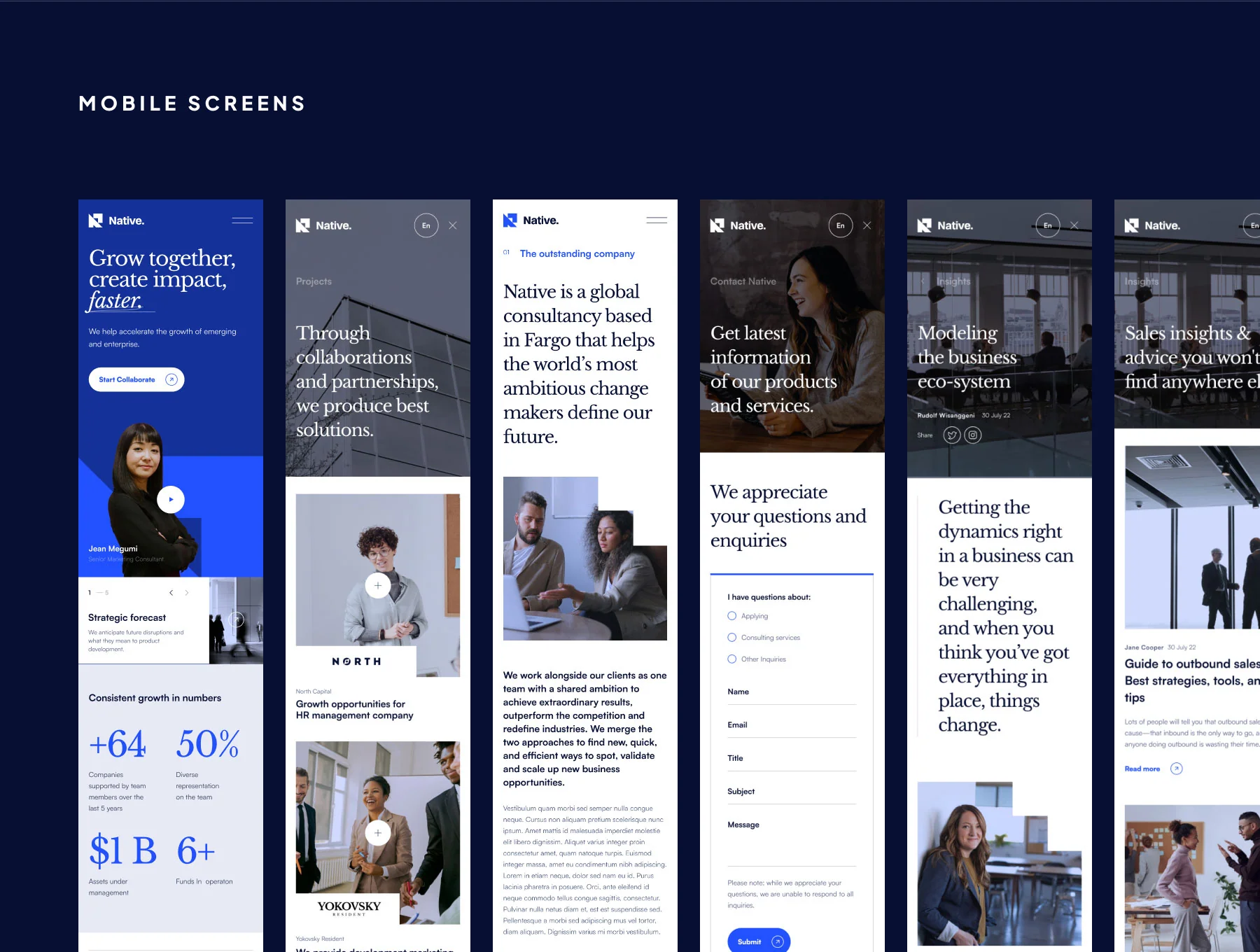 Native - Business Consulting Figma Web Template 4