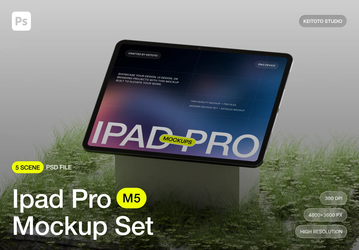 Nature Inspired iPad Pro Mockup Collection