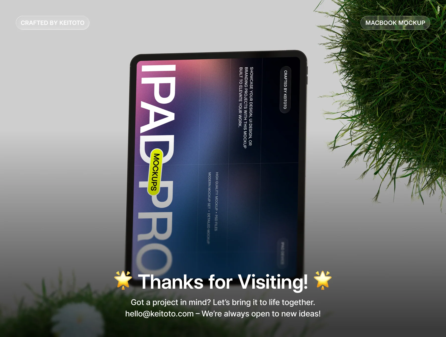 Nature Inspired iPad Pro Mockup Collection 4