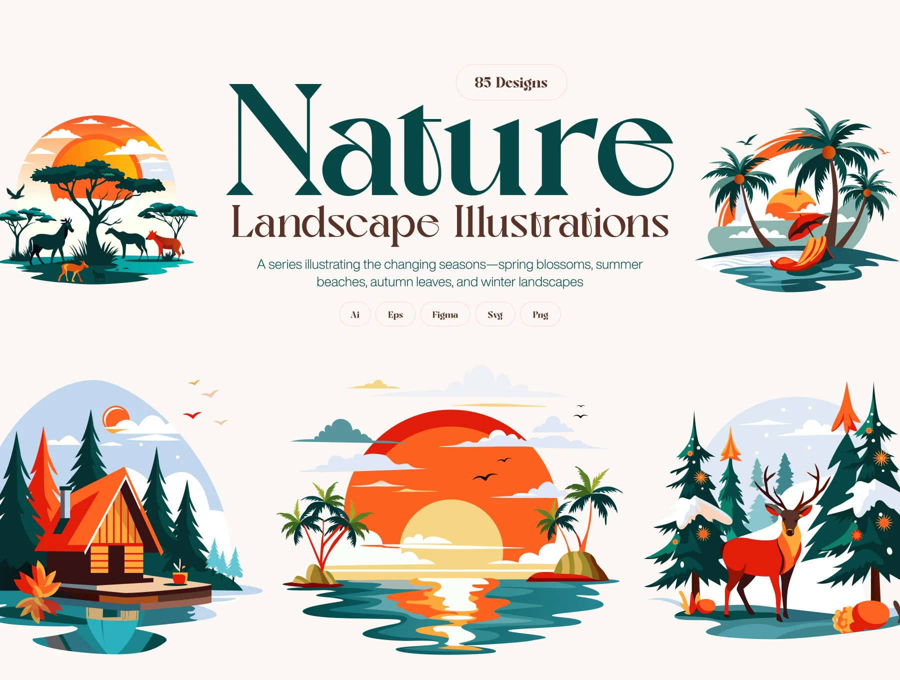 Nature Landscape Illustrations 6