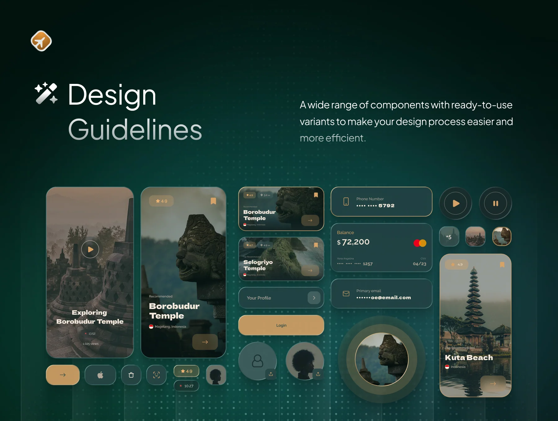 Navel - Nature Travel Booking App UI Kit 3