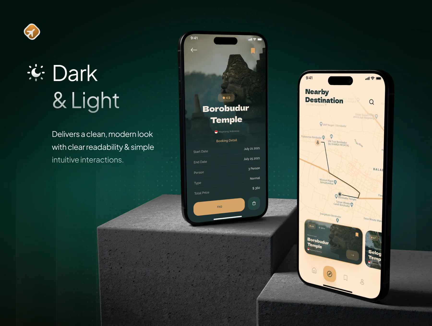Navel - Nature Travel Booking App UI Kit 5