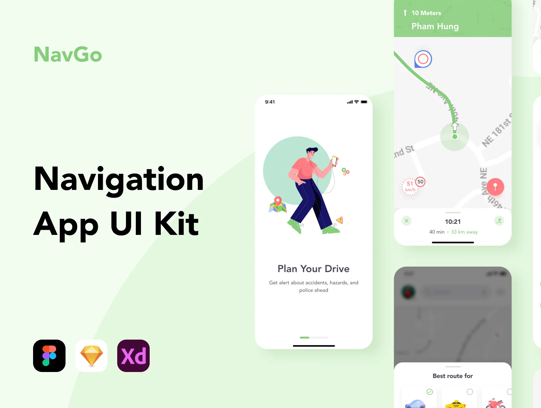NavGo - Navigation App UI Kit
