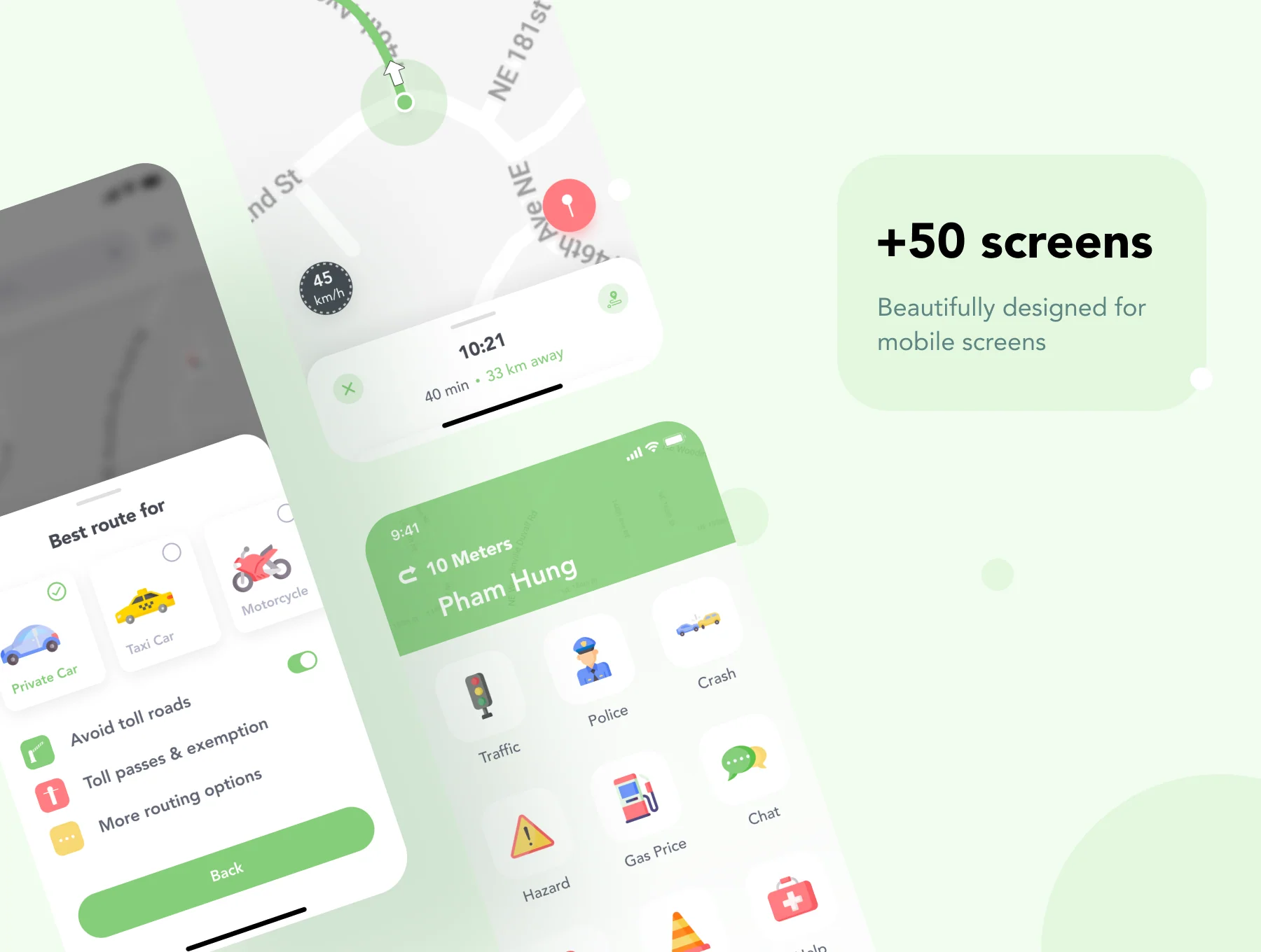 NavGo - Navigation App UI Kit 3