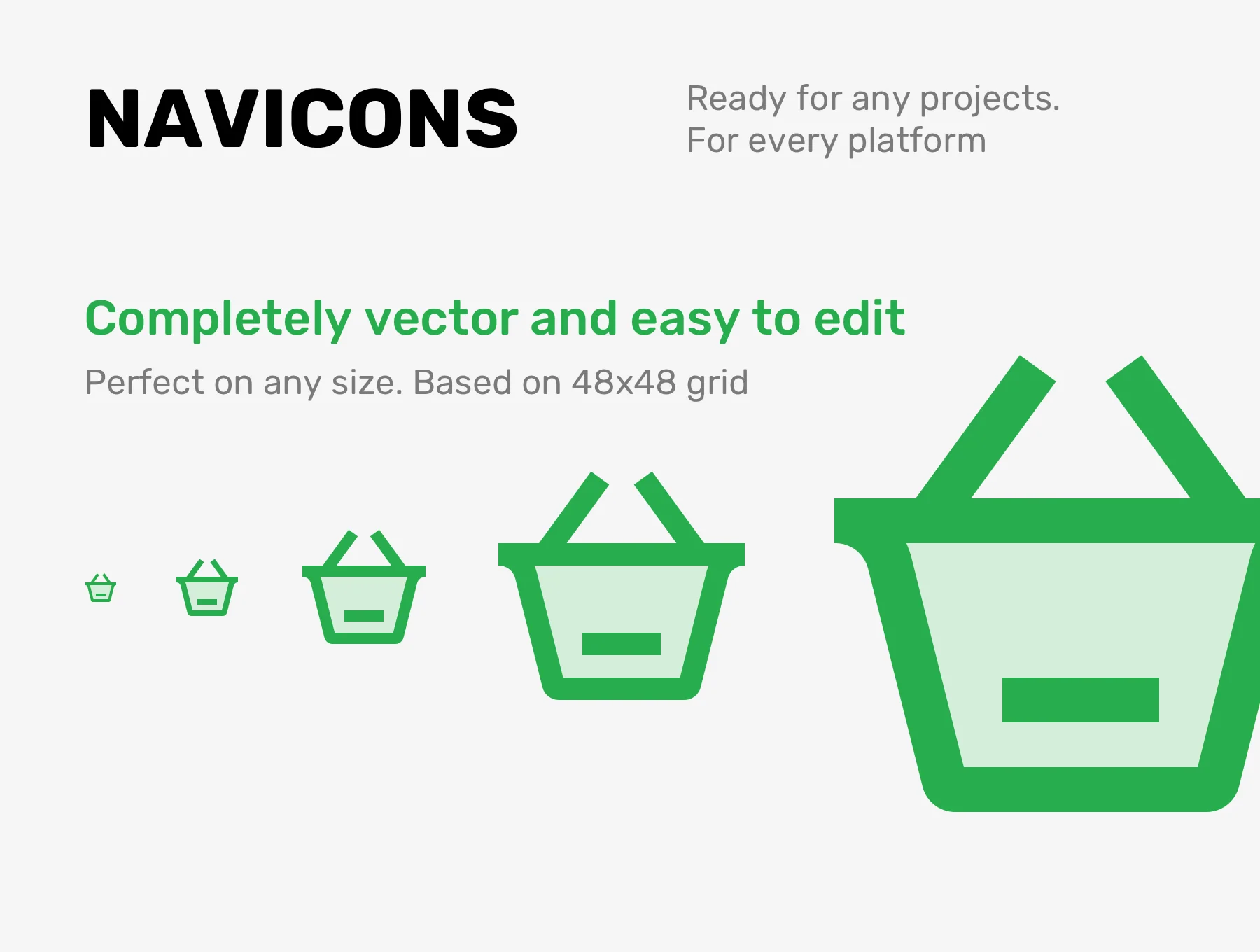 NAVICONS. Icons in 4 styles 3