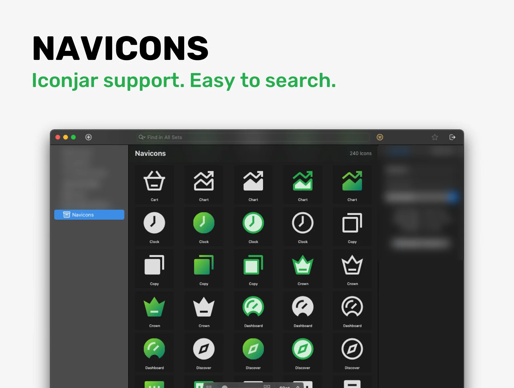 NAVICONS. Icons in 4 styles 6