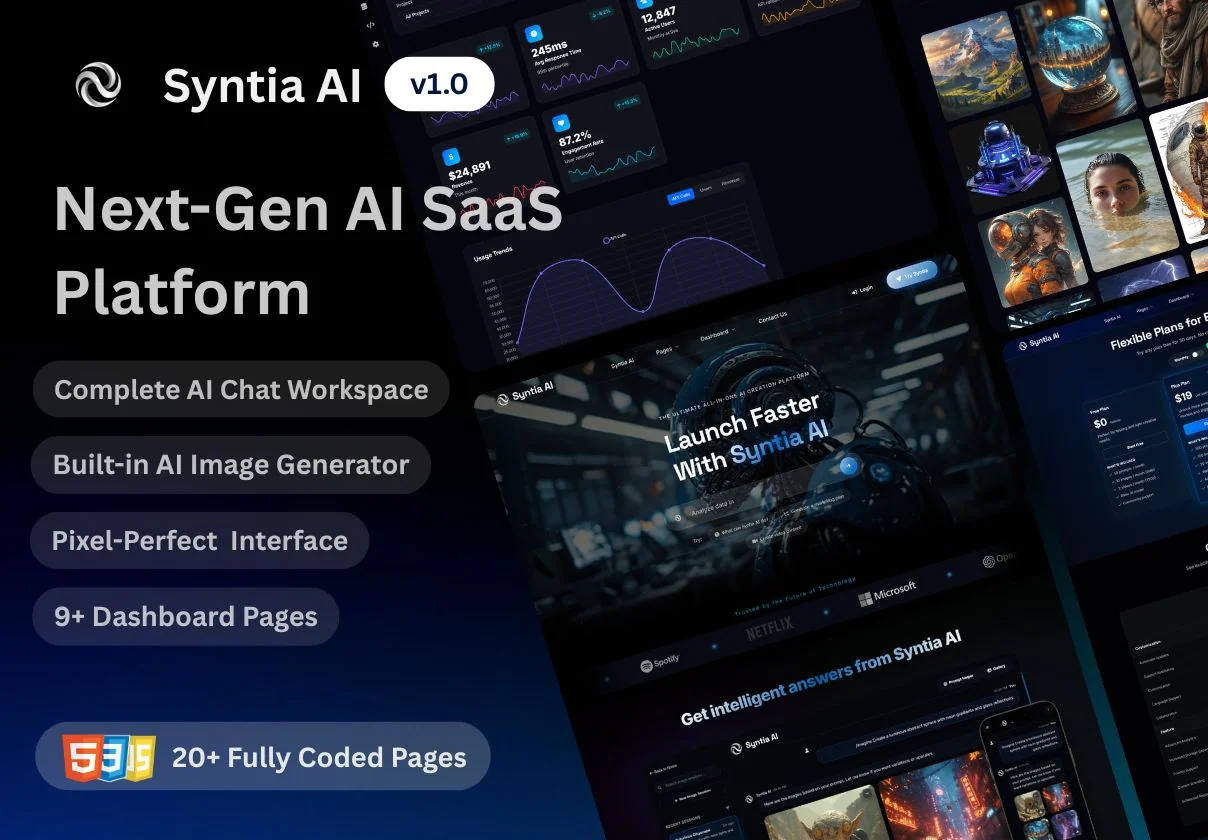 Syntia AI | Next-Gen AI SaaS Platform