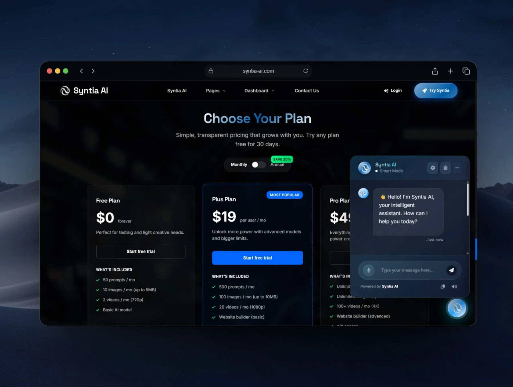 Syntia AI | Next-Gen AI SaaS Platform 4