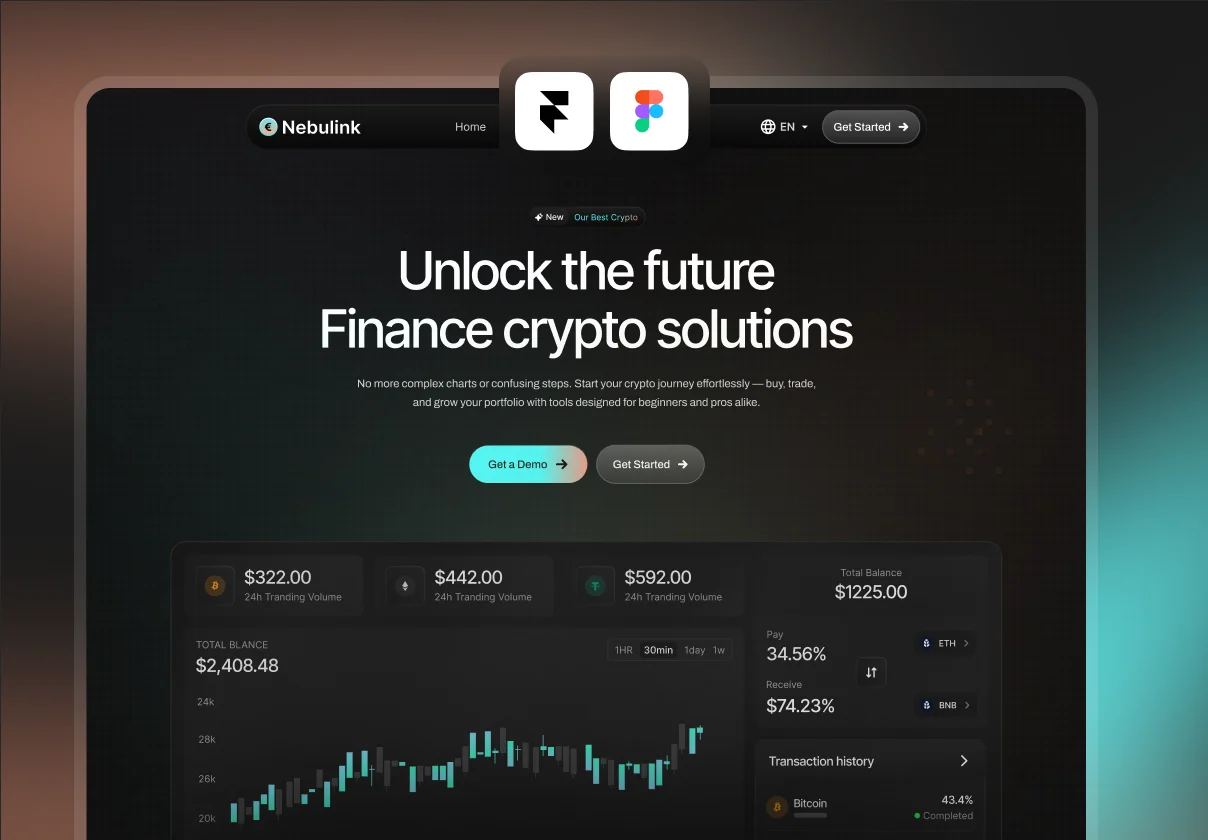 Nebulink — Crypto SaaS Template