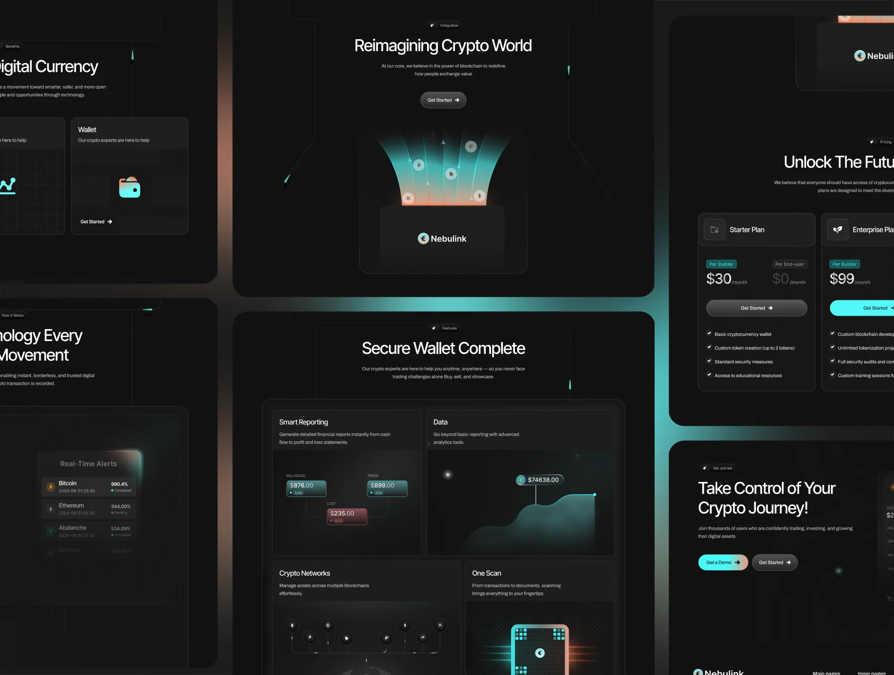 Nebulink — Crypto SaaS Template 4