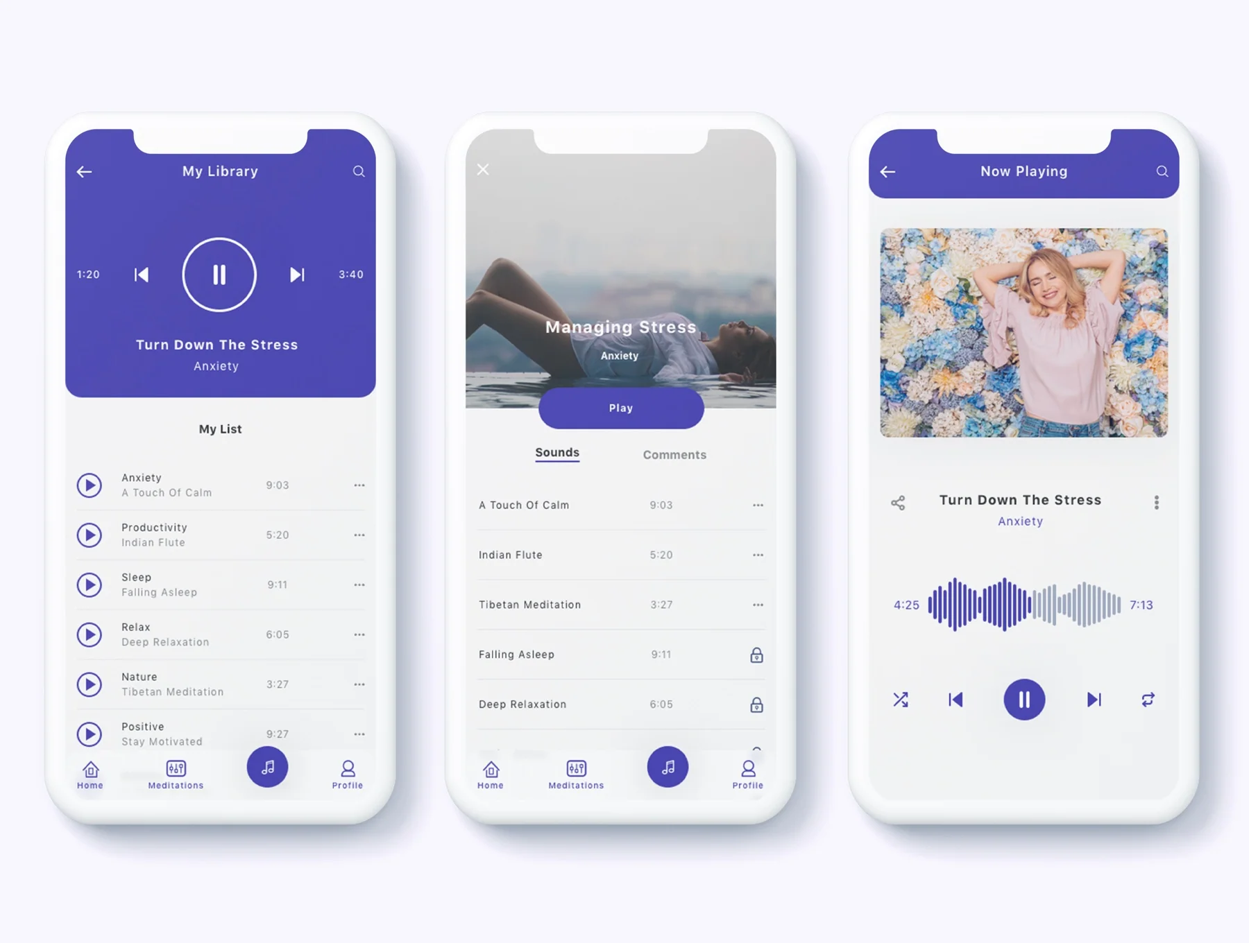 Neco - Meditation and ASMR App Ui Kit 2