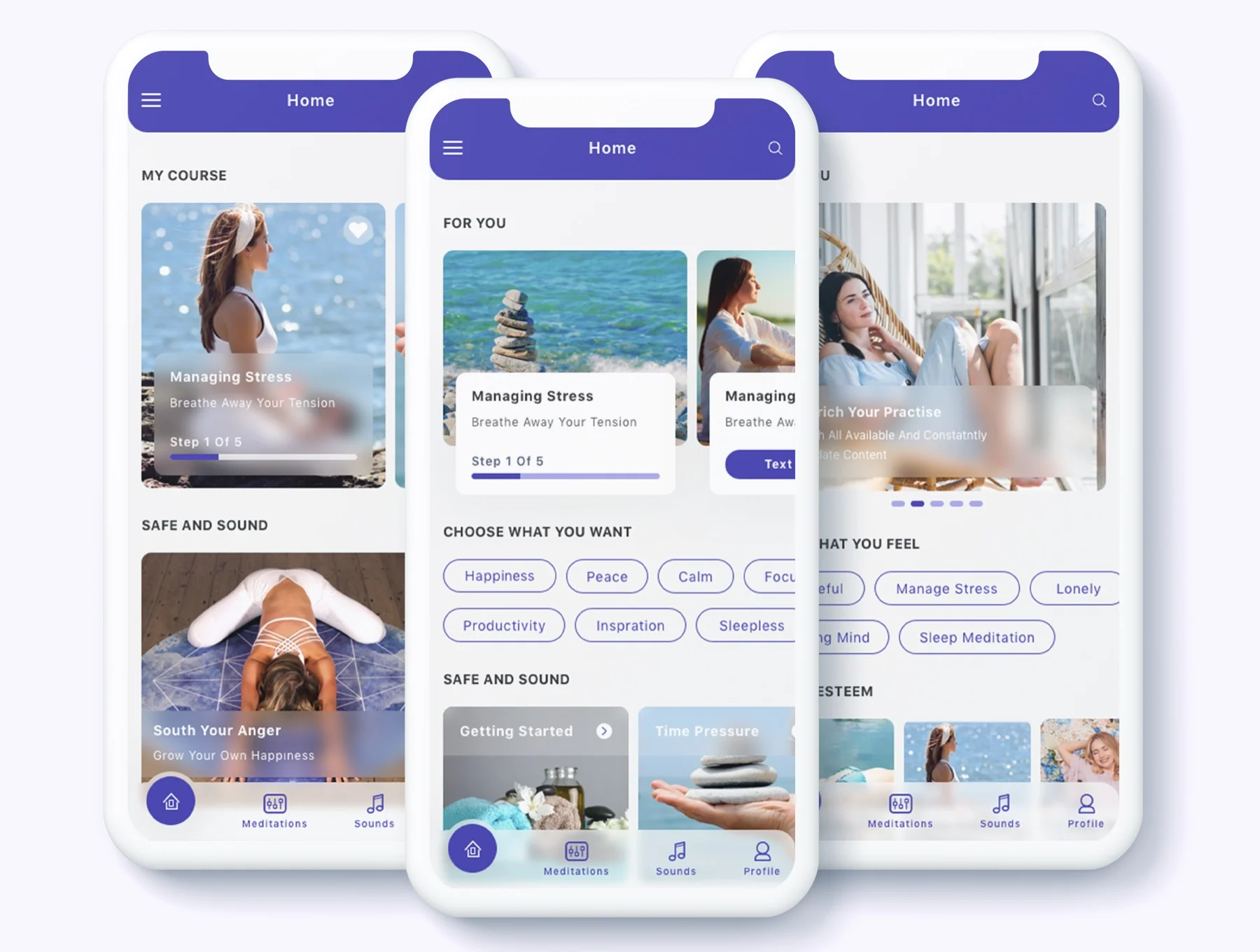 Neco - Meditation and ASMR App Ui Kit 3
