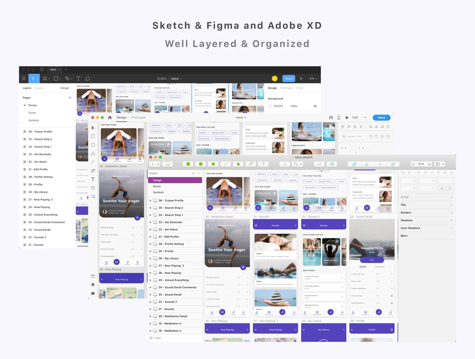 Neco - Meditation and ASMR App Ui Kit 5