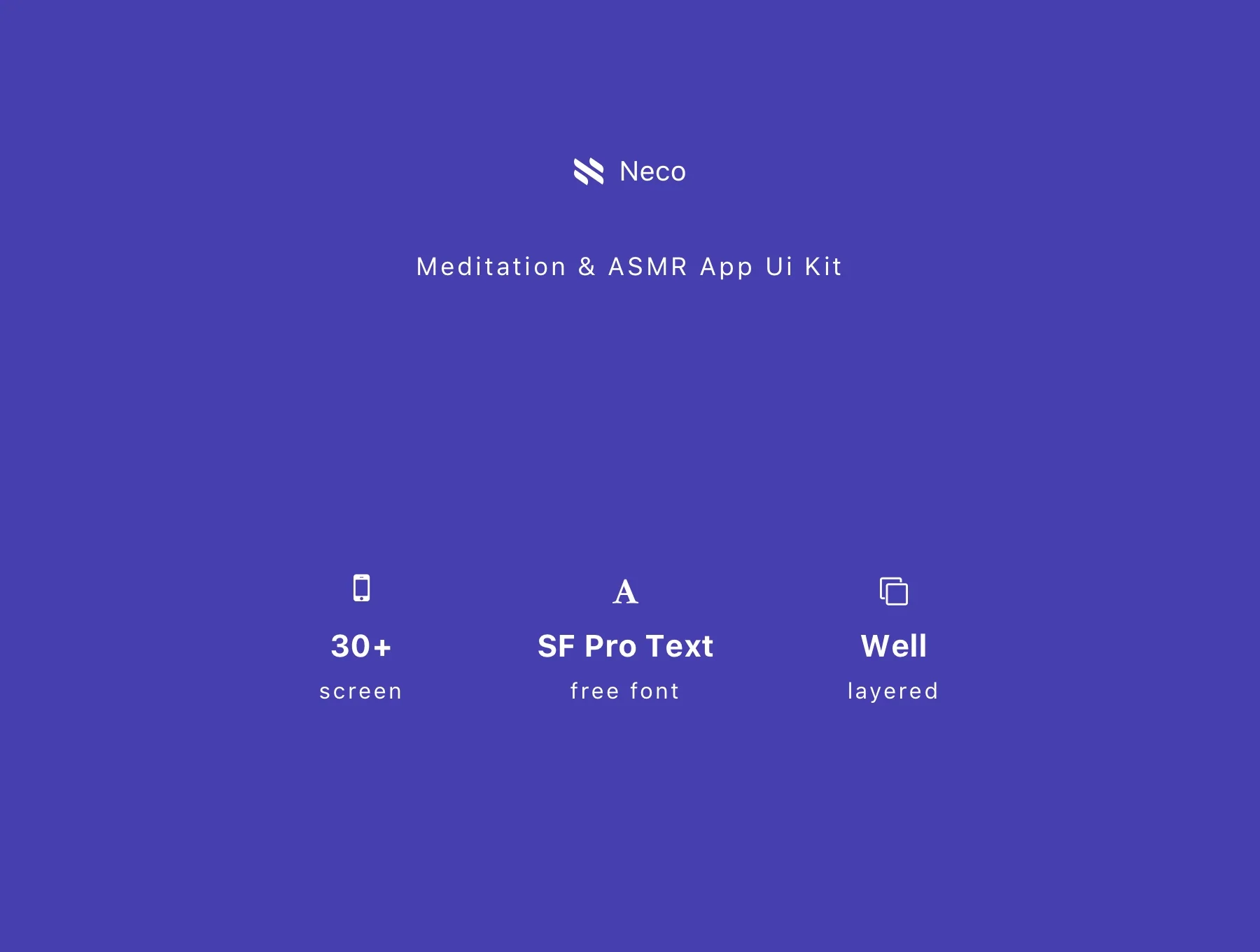 Neco - Meditation and ASMR App Ui Kit 6
